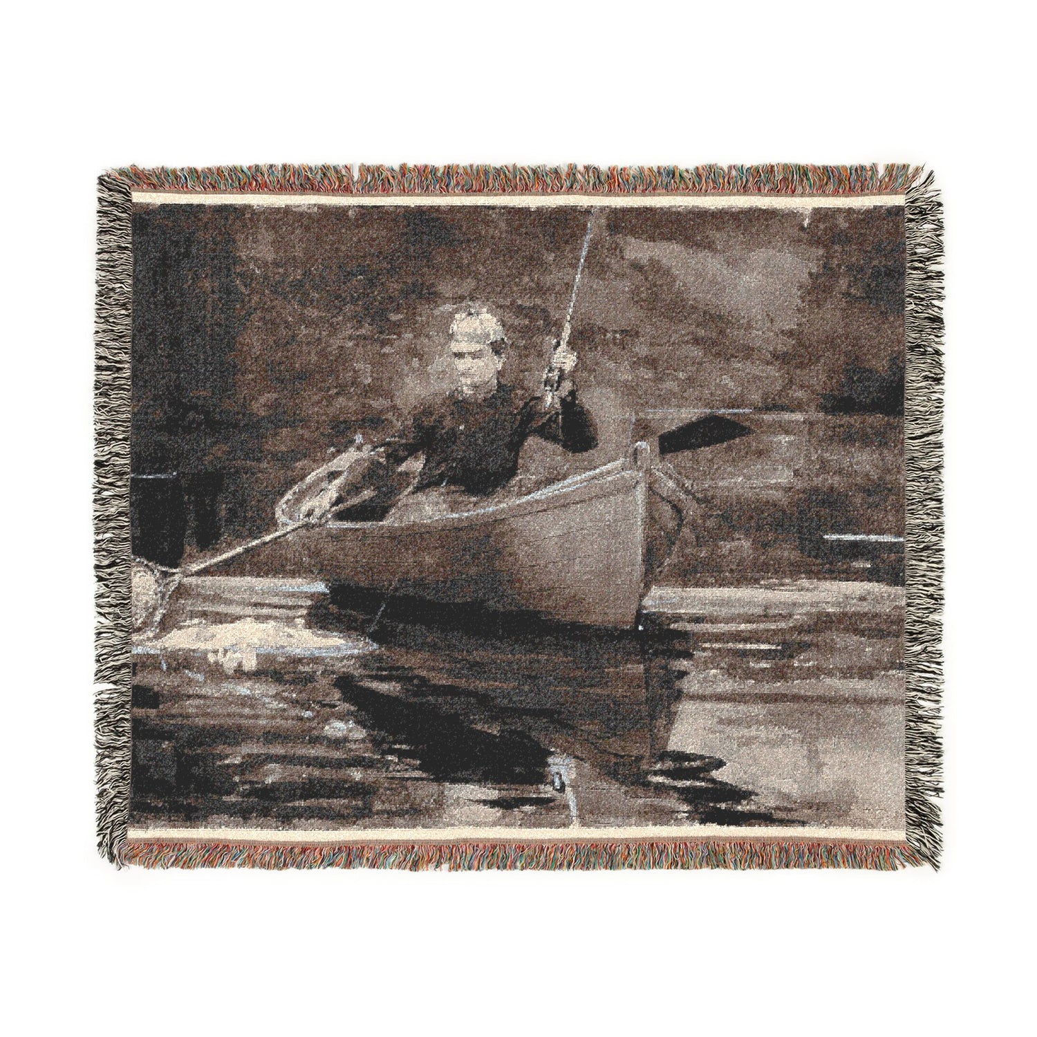 Netting the Fish - Winslow Homer Tapestry Blanket