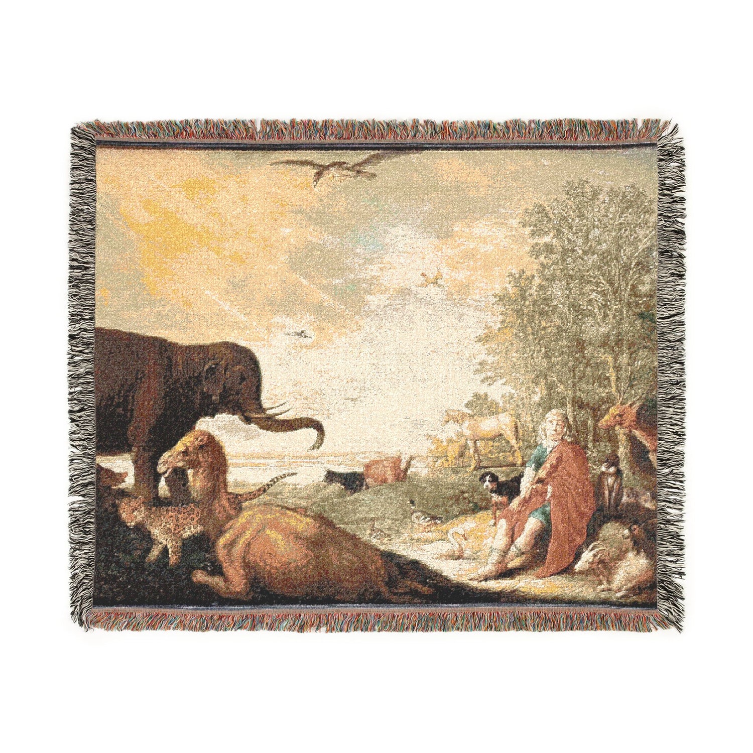 Orpheus and the Animals - Aelbert Cuyp Tapestry Blanket