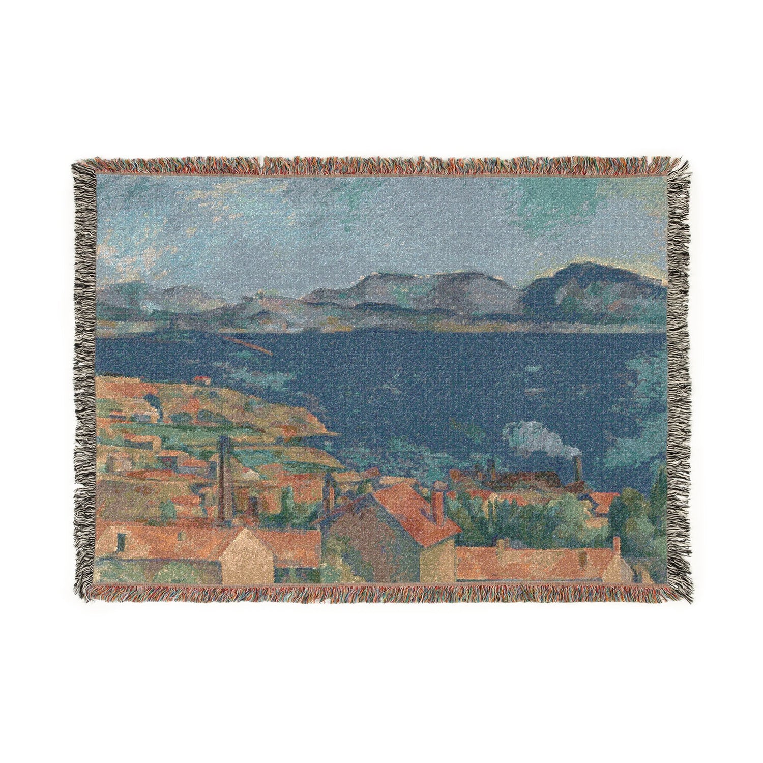 The Bay of Marseille, Seen from L'Estaque - Paul Cezanne Tapestry Blanket