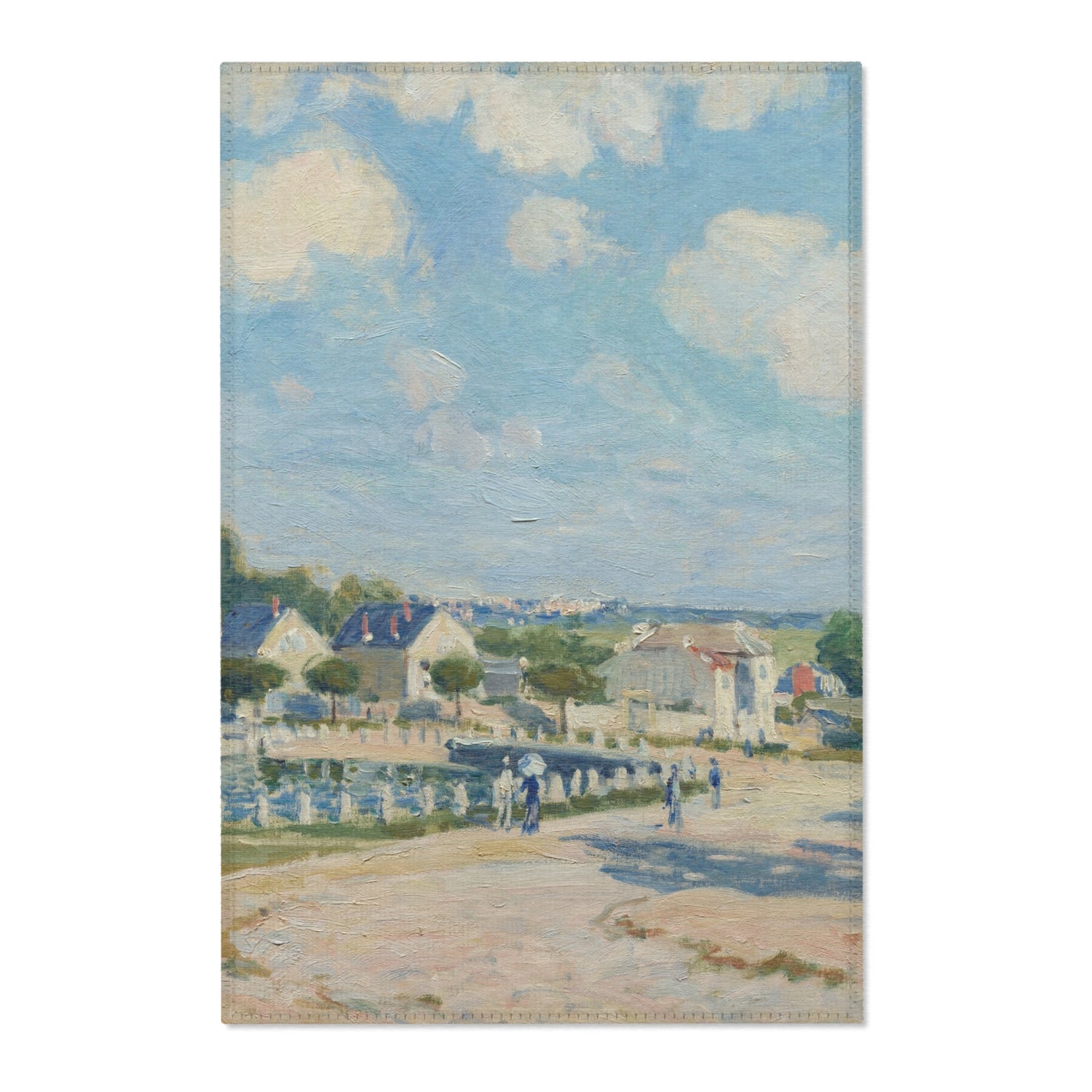Watering Place at Marly - Alfred Sisley Area Rug