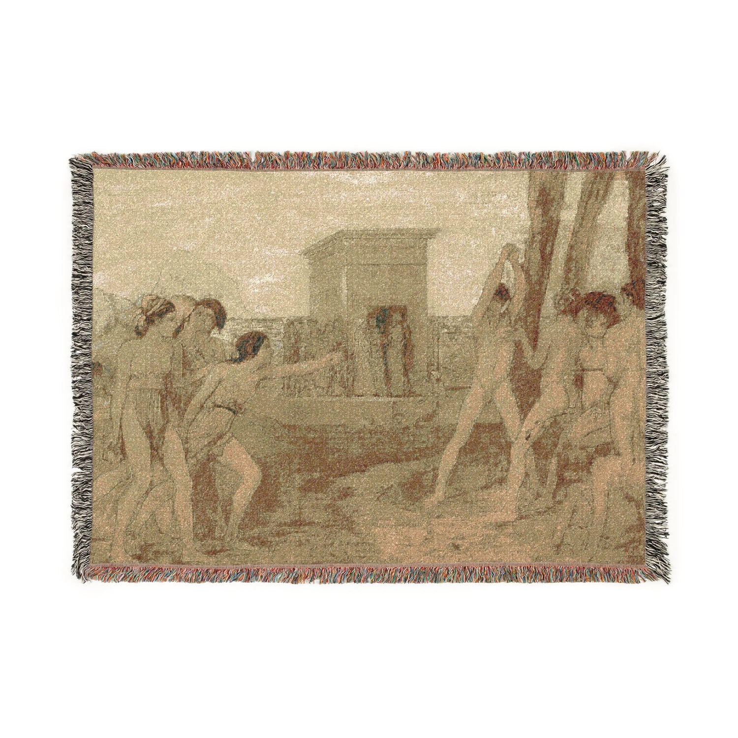 Young Spartan Girls Challenging Boys - Hilaire Germain Edgar Degas Tapestry Blanket