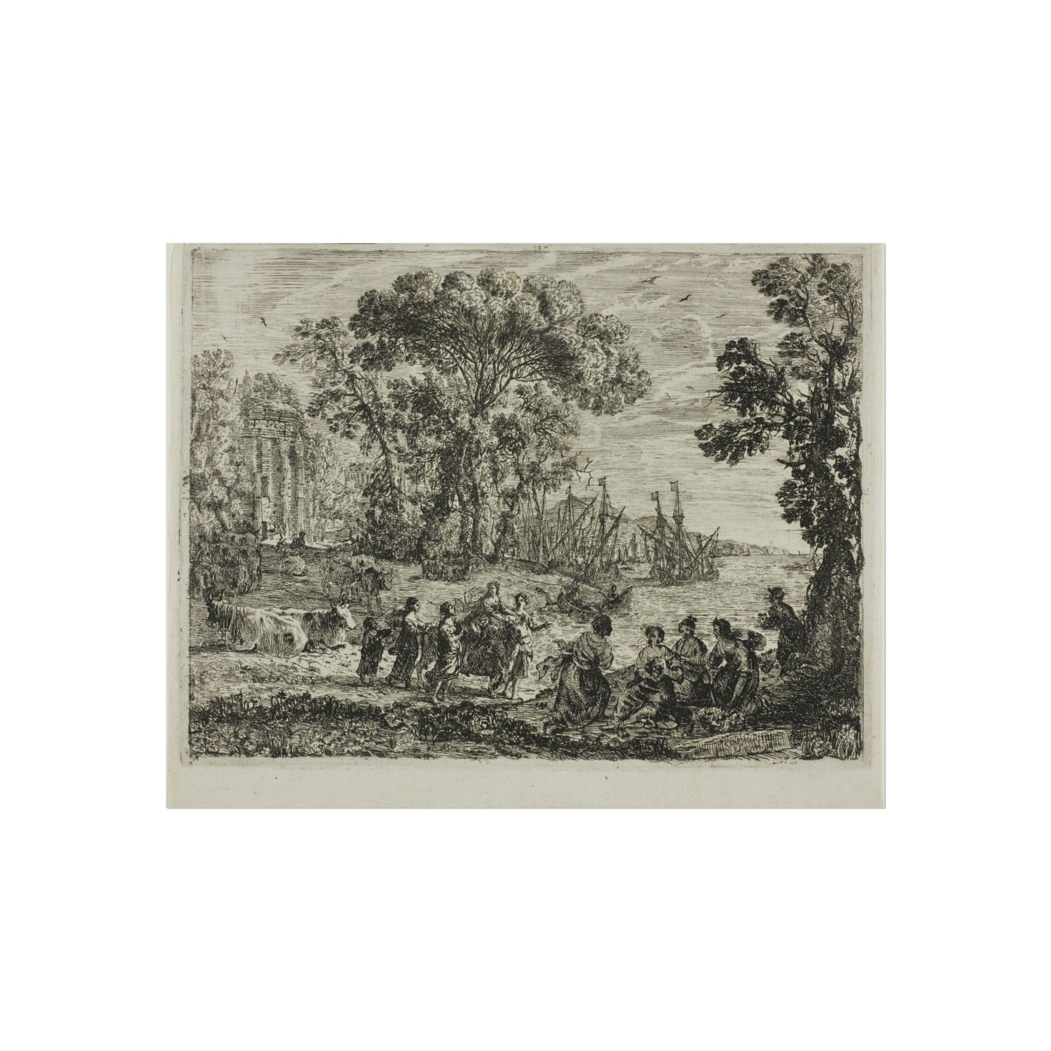 The Rape of Europa - Claude Lorrain Fine Art Poster