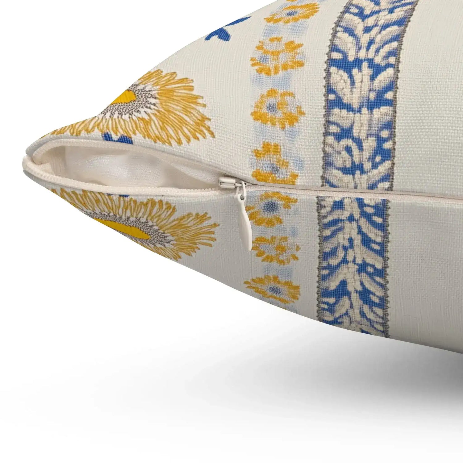 Provence Sunstripe Floral Throw Pillow