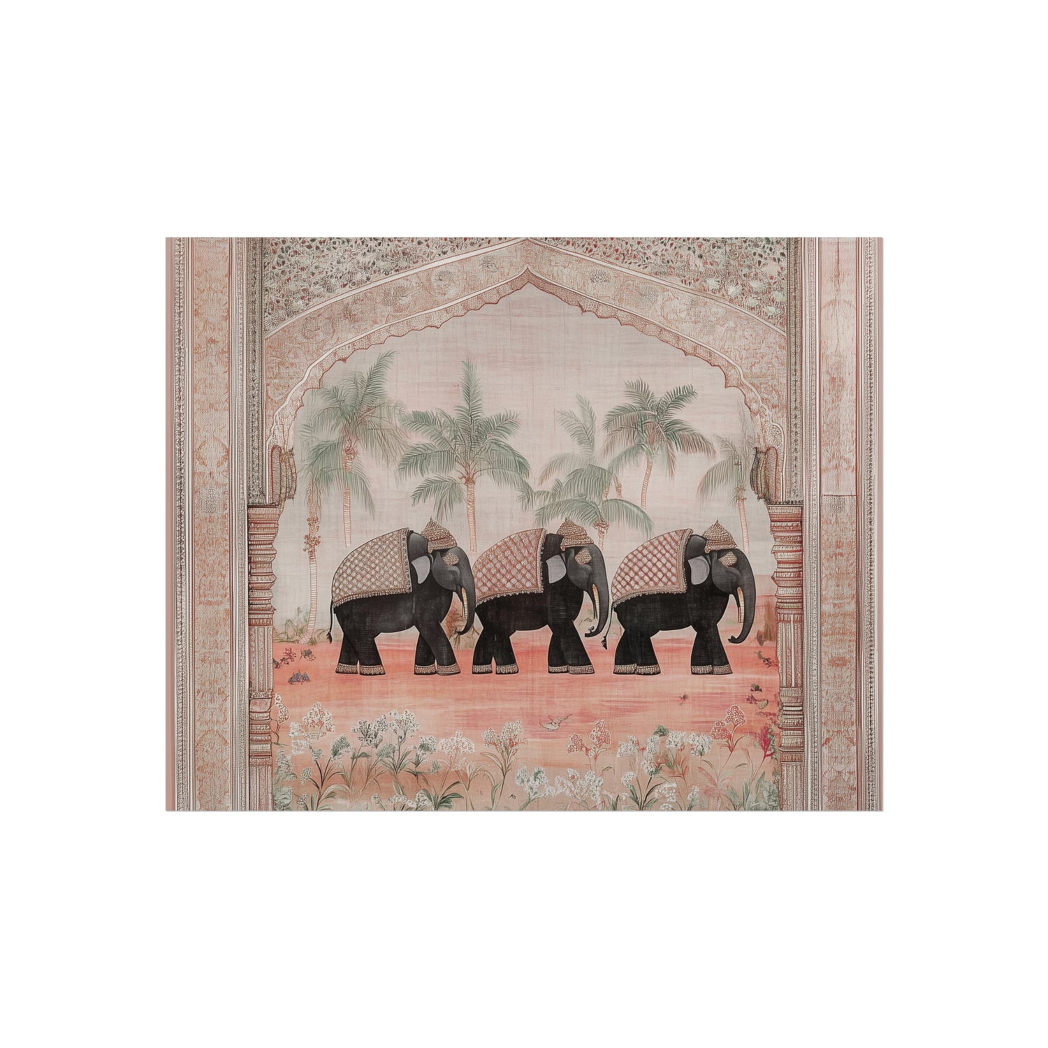 Regal Elephant Procession Fine Art Poster