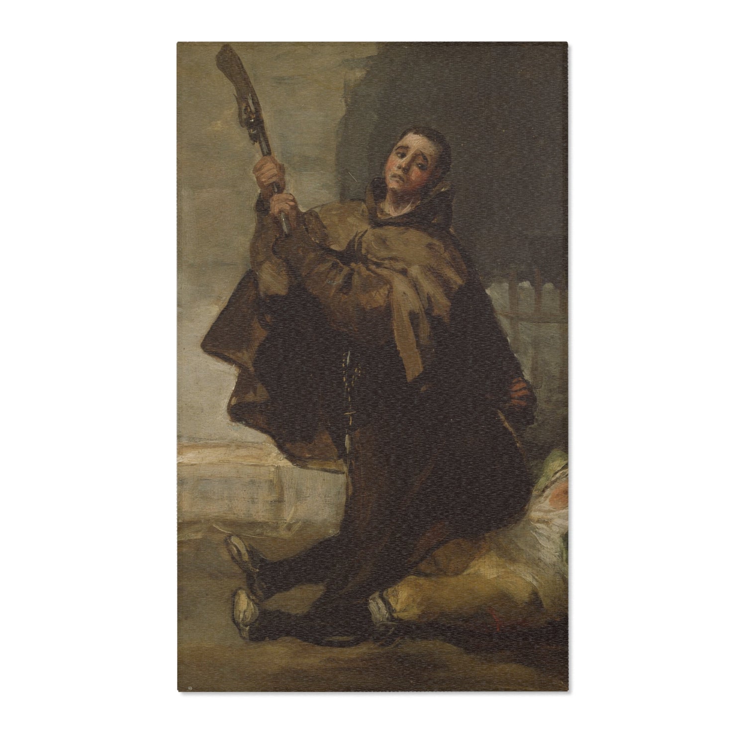Friar Pedro Clubs El Maragato - Francisco José de Goya y Lucientes Area Rug