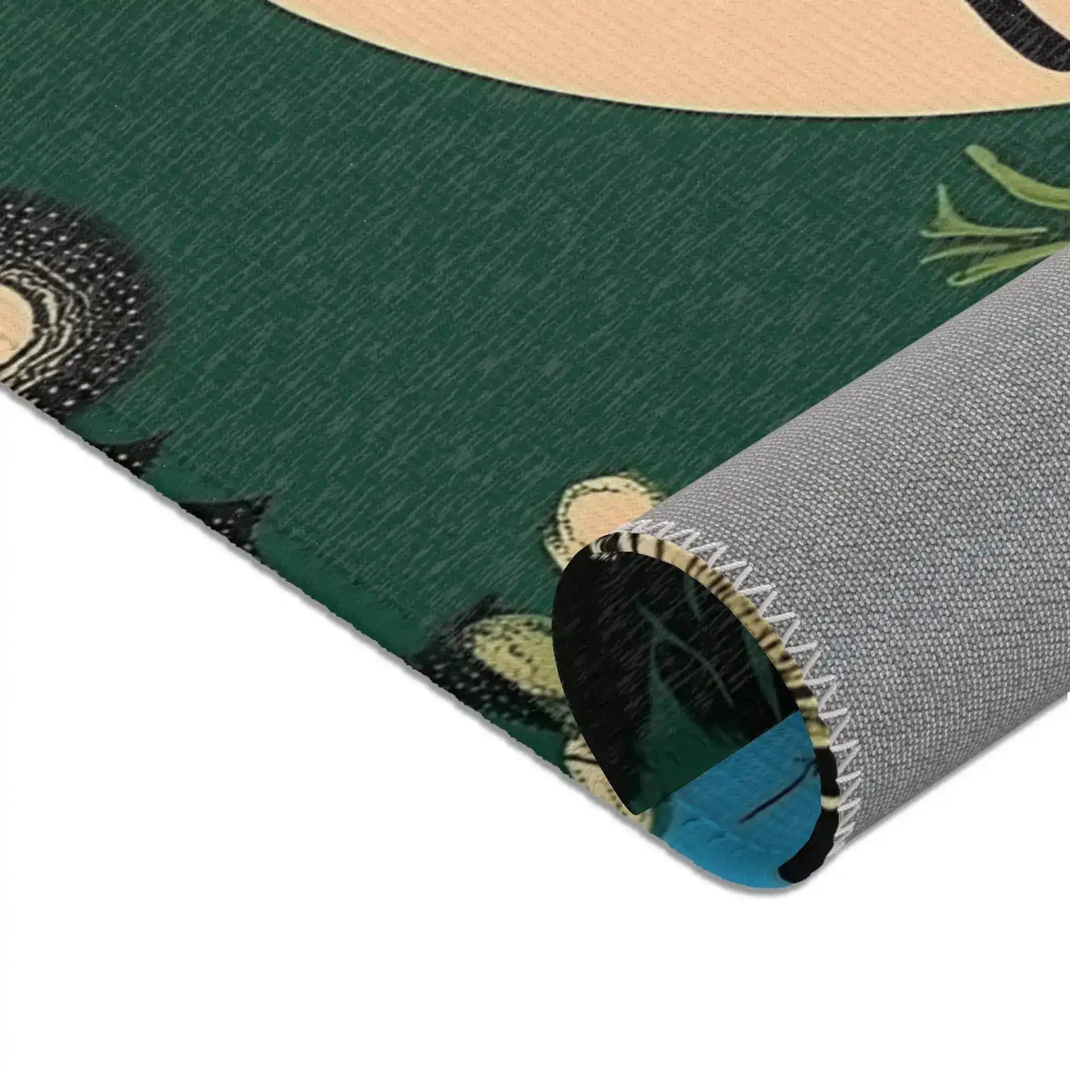 Nocturnal Garden Butterfly Accent Rug