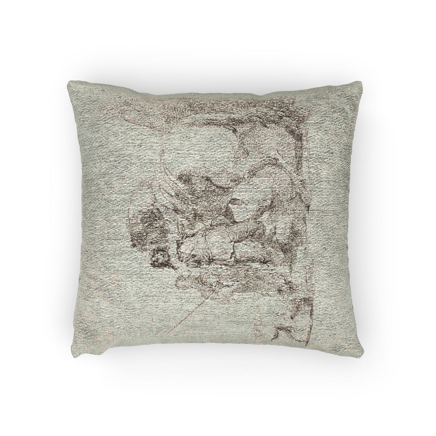 The Rider Standing by His Horse - Giovanni Battista Tiepolo Pillow