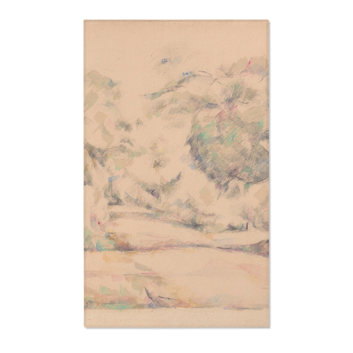Road in Provence - Paul Cezanne Area Rug