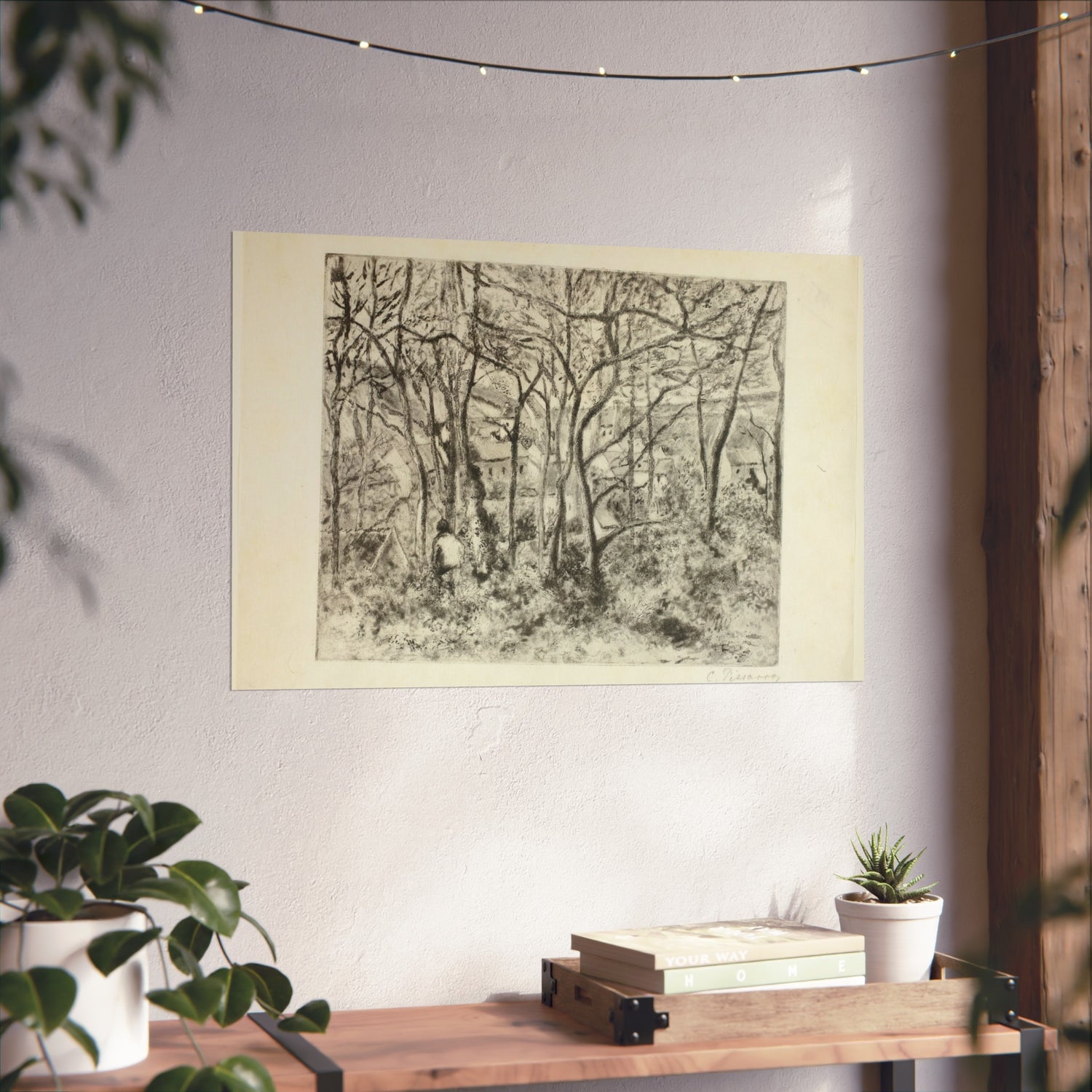 Woodlands at the Hermitage - Camille Pissarro Fine Art Poster
