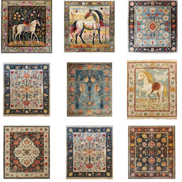 Hand knotted rug