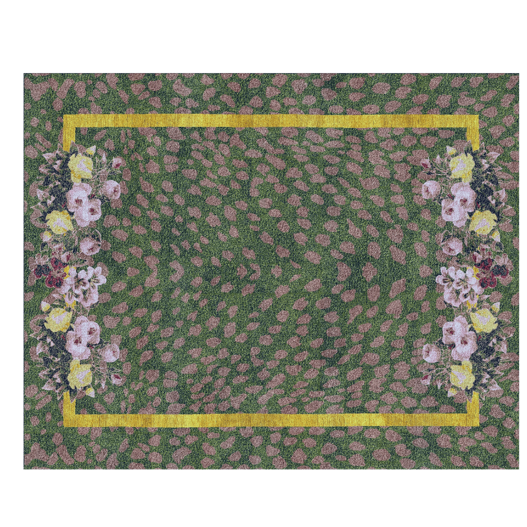 Immerse your living space in the serene beauty of the Garden of Courage Hand-Tufted Rug - Night. This exquisite rug is a testament to craftsmanship, featuring a captivating design inspired by a nighttime garden. 