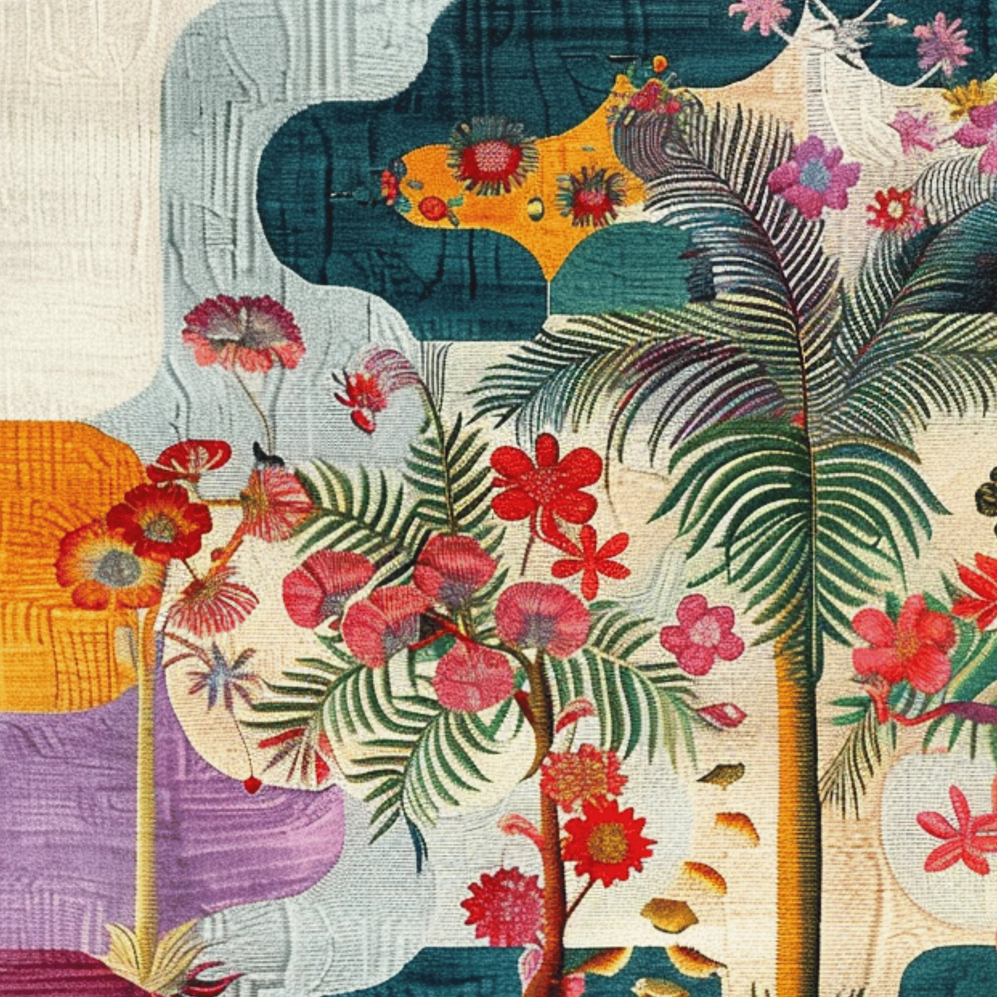 Tropical Oasis Hand Tufted Rug