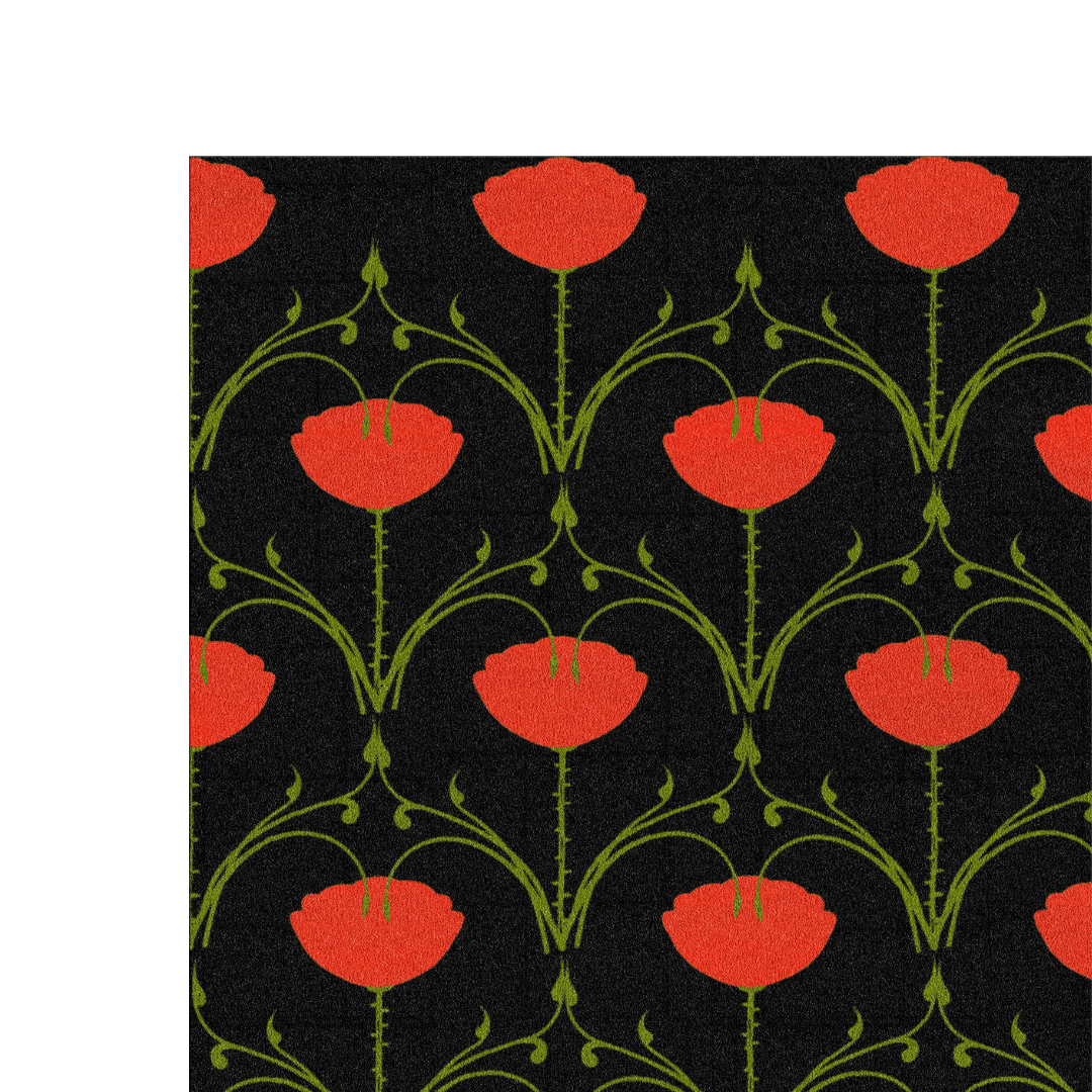The 1001 Roses Hand Tufted Rug in Black is a luxurious and visually striking piece that adds a touch of opulence to your living space. This hand-tufted rug features an enchanting design of intricate rose patterns against a deep black background, creating a rich and elegant aesthetic.