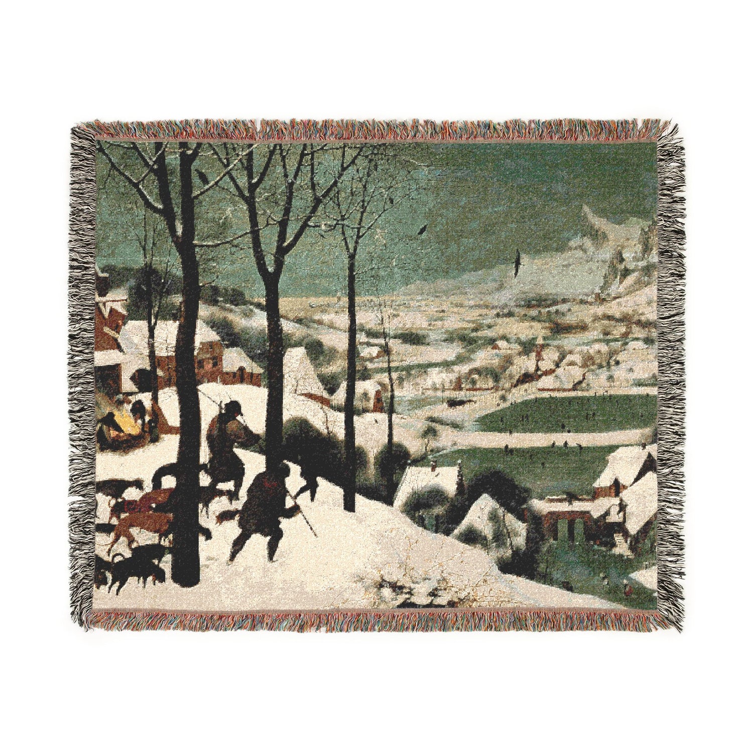 Hunters in the Snow - Pieter Bruegel the Elder Tapestry Blanket