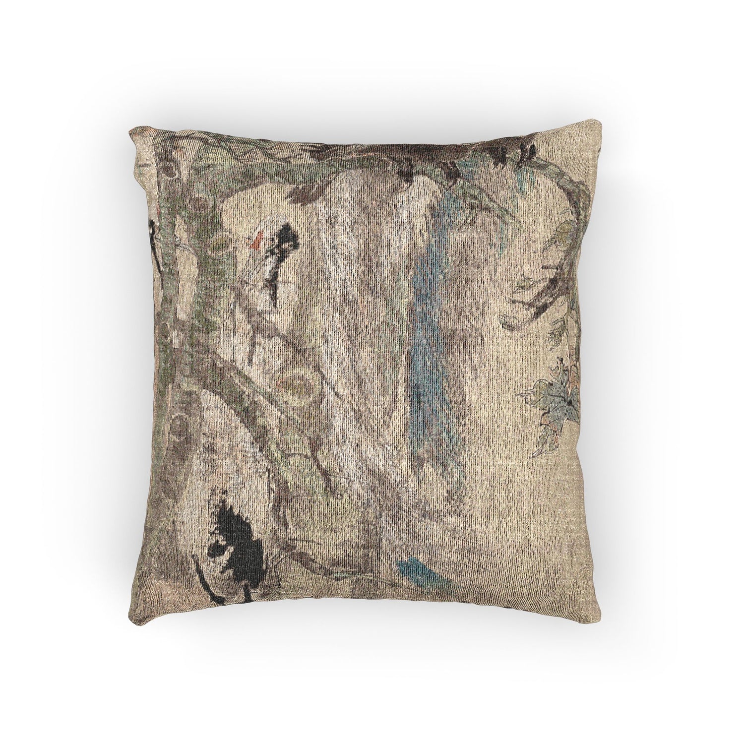 044_the-five-virtues-rooster | Woven Pillow - MAIA HOMES