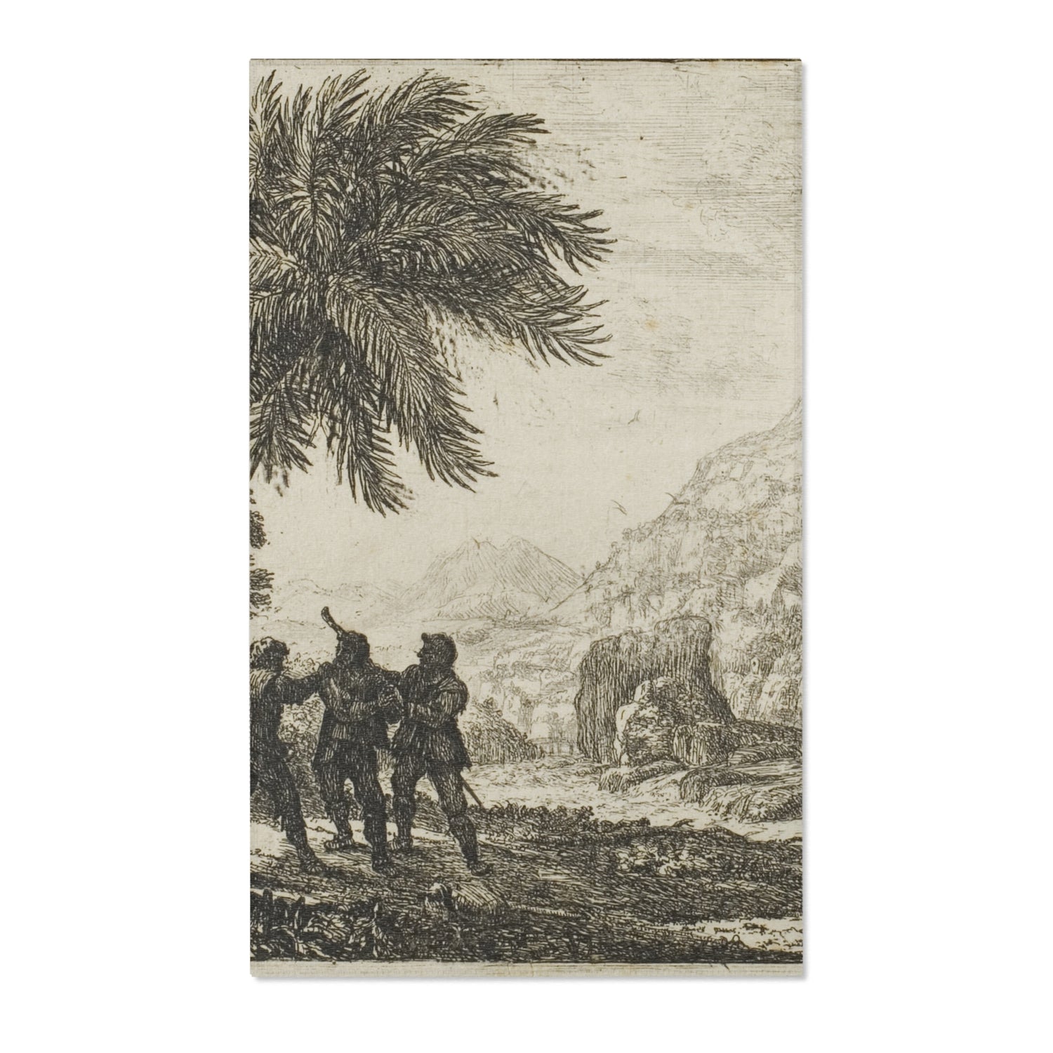 Scene of Brigands - Claude Lorrain Area Rug