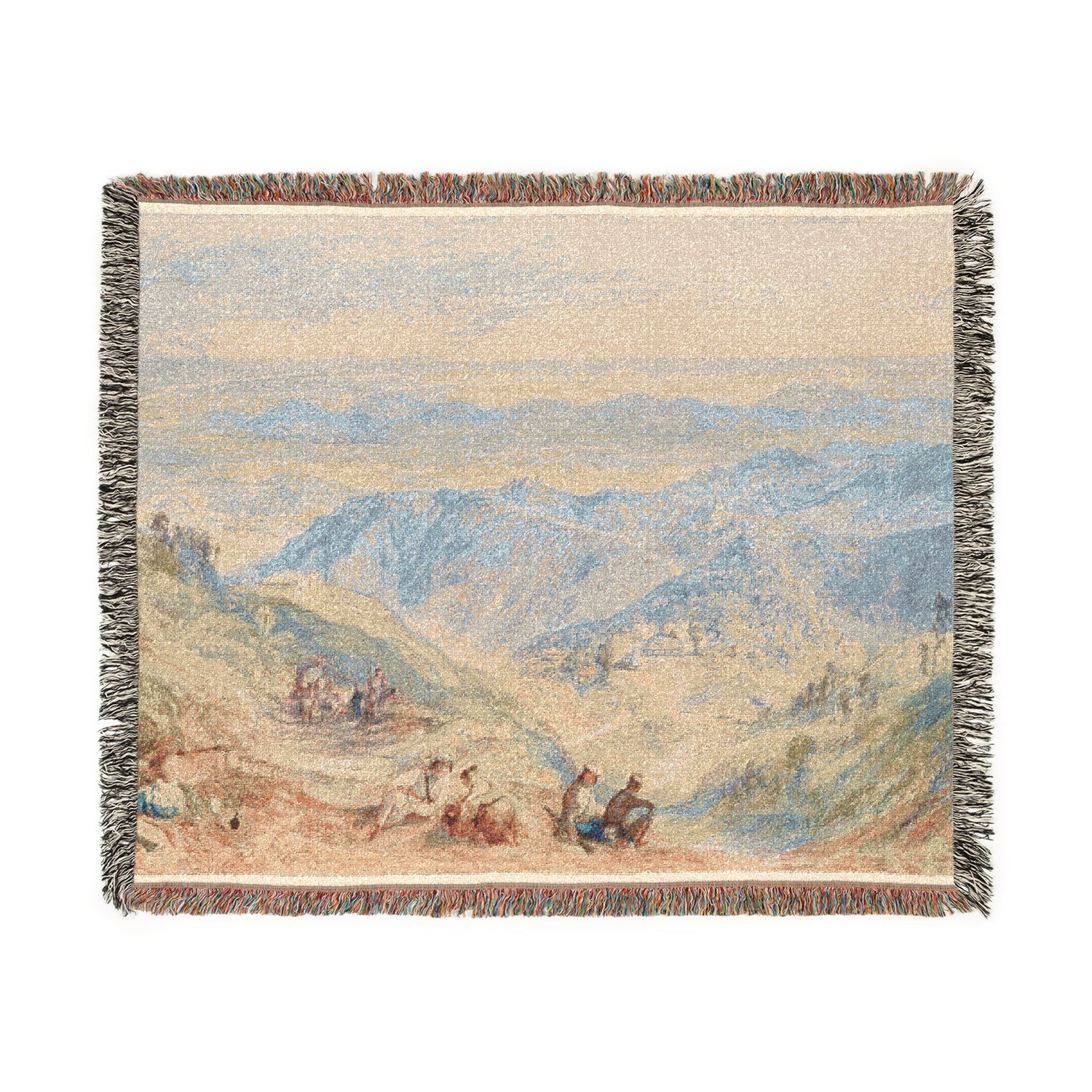 Mussooree and the Dhoon from Landour - Joseph Mallord William Turner Tapestry Blanket