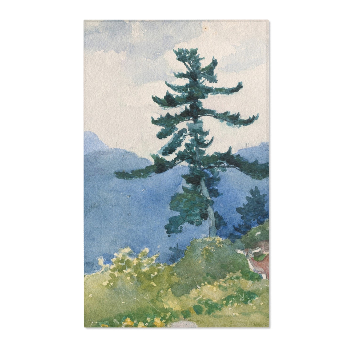 North Woods Club, Adirondacks - Winslow Homer Area Rug