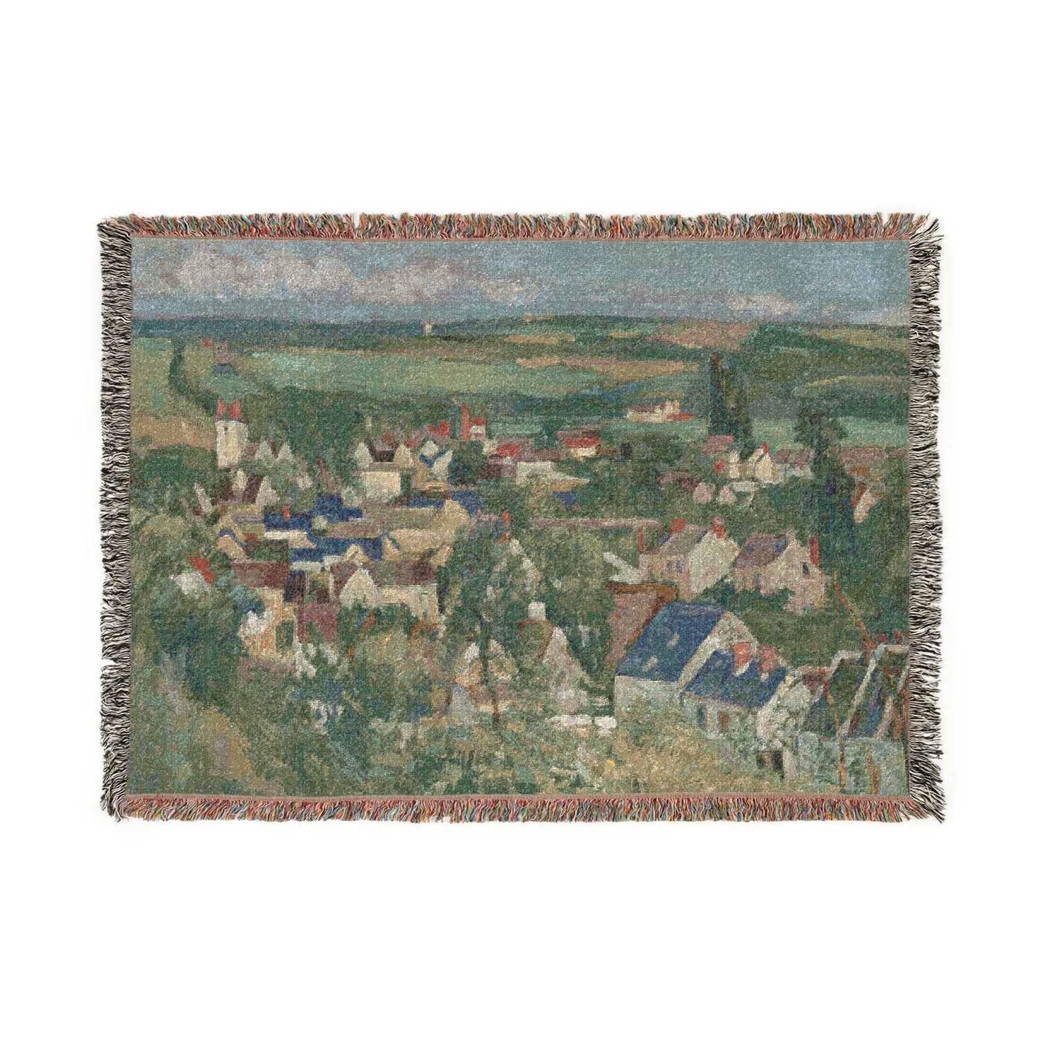 Auvers, Panoramic View - Paul Cezanne Tapestry Blanket