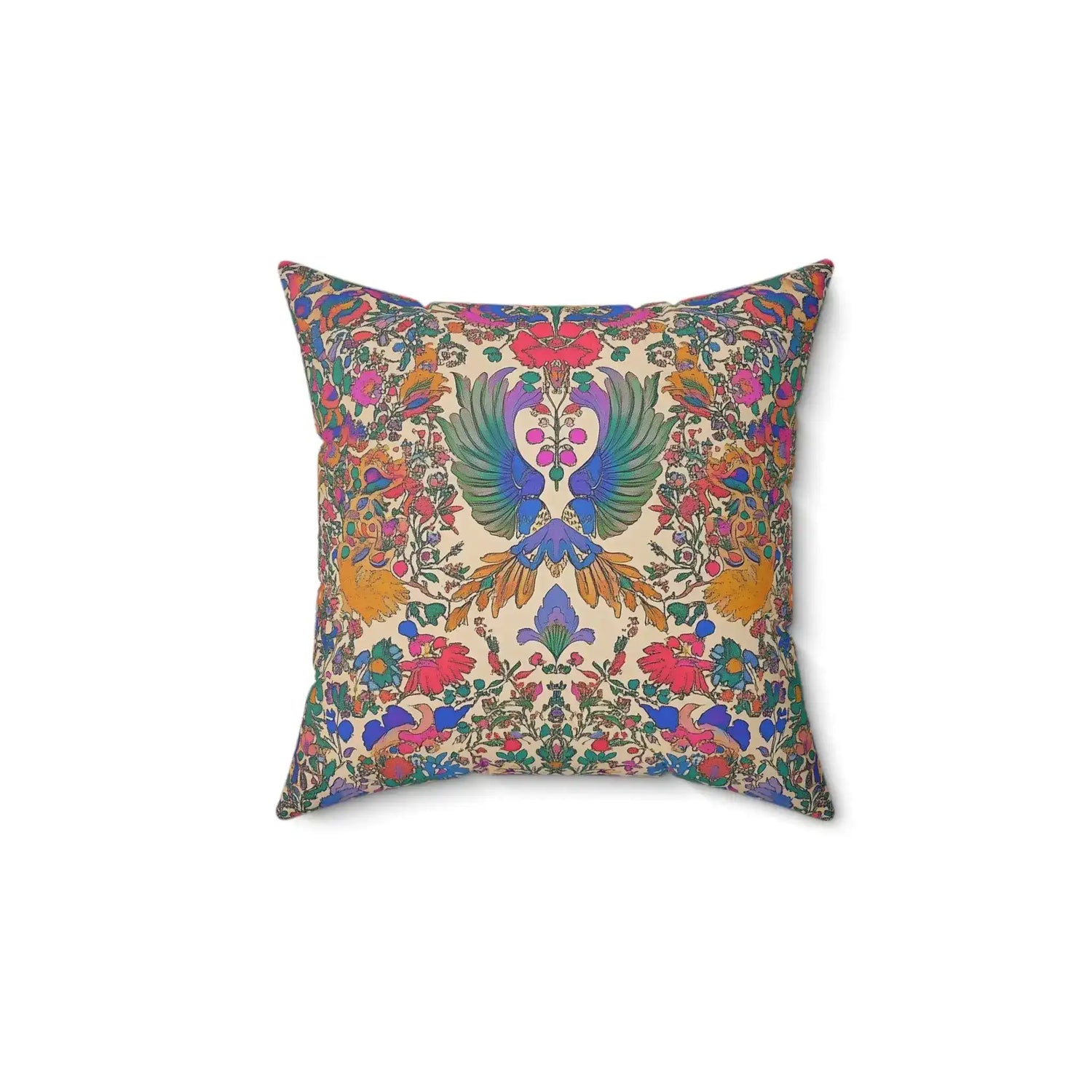Phoenix Garden Radiance Throw Pillow