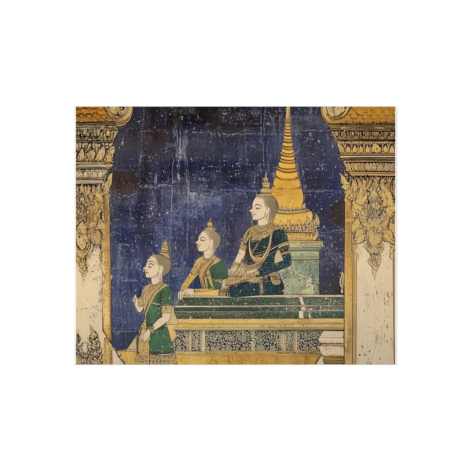 Regal Thai Mural Fine Art Poster