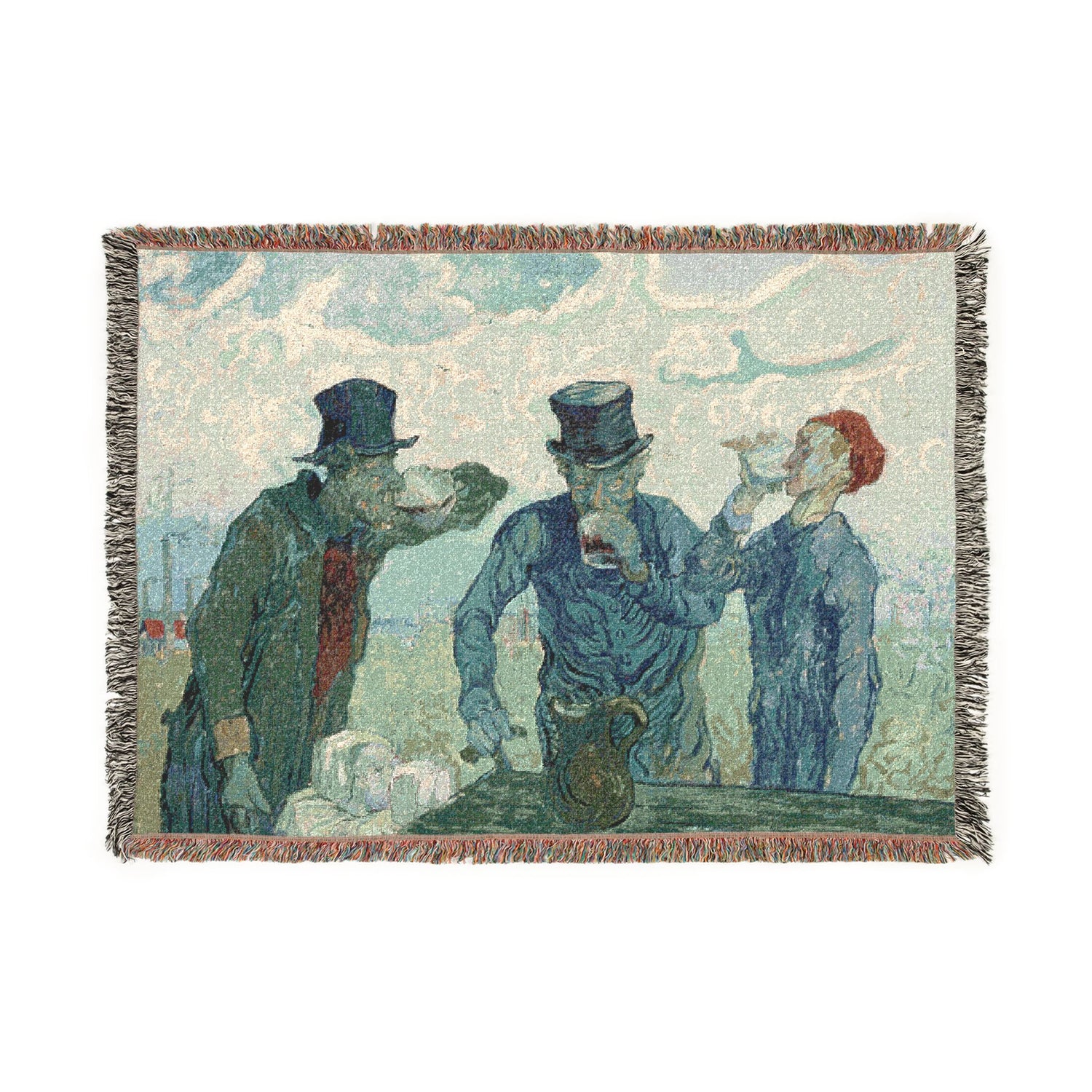 The Drinkers - Vincent van Gogh Tapestry Blanket