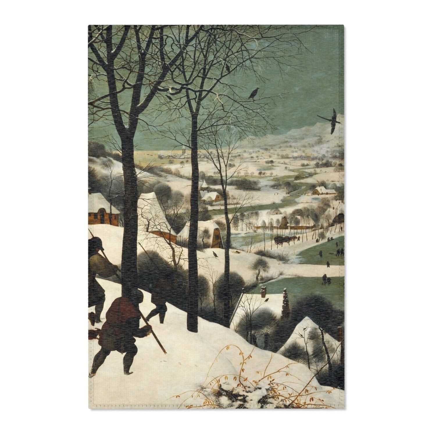 Hunters in the Snow - Pieter Bruegel the Elder Area Rug