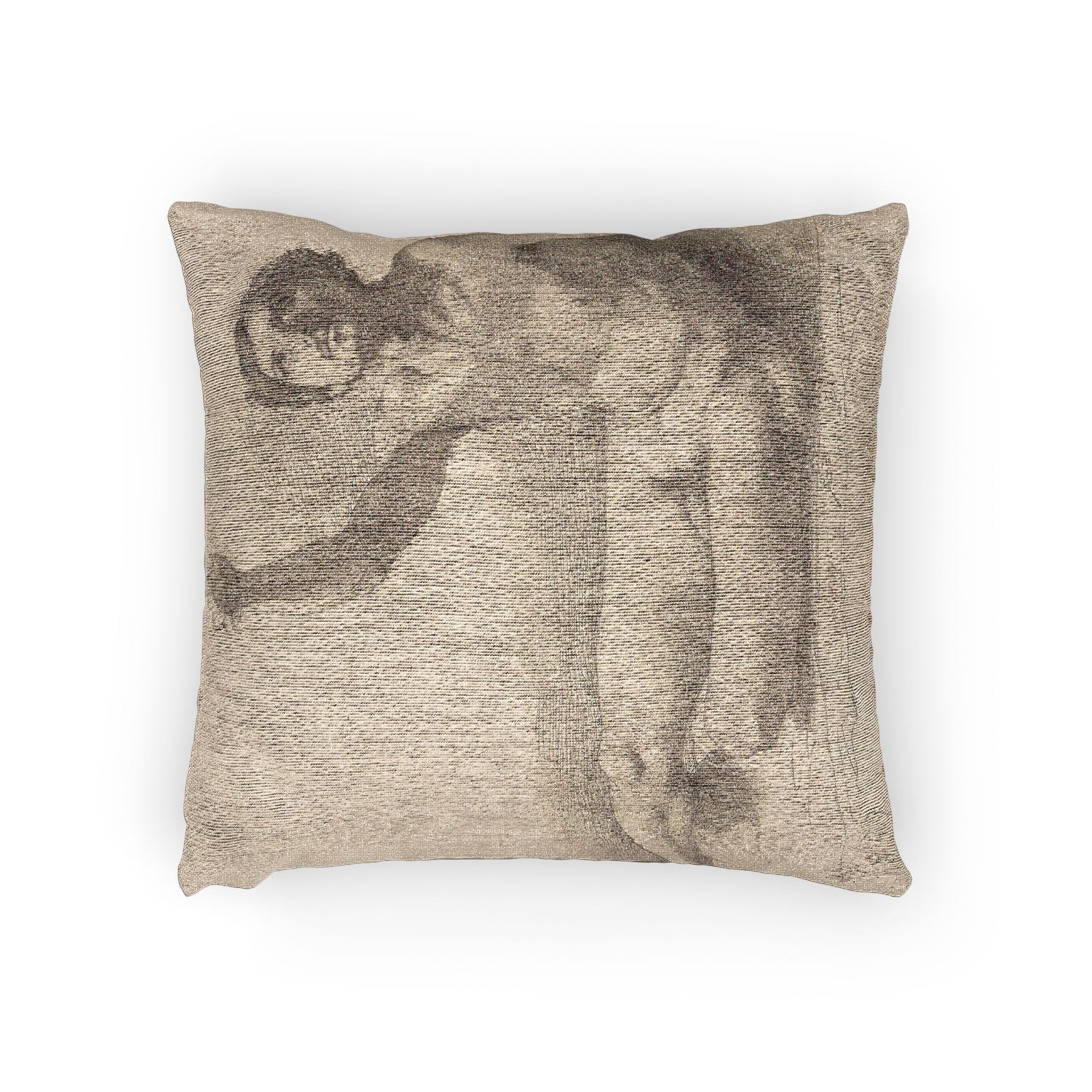 Hilaire Germain Edgar Degas - Study of a Male Nude | Woven Pillow