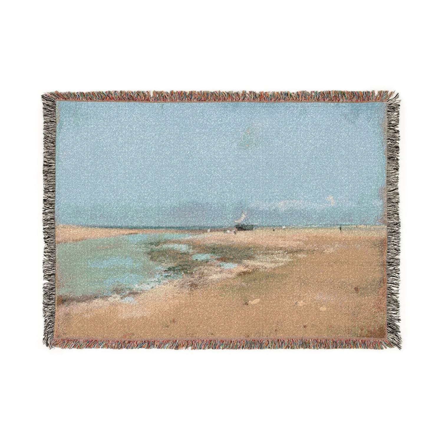 Beach at Low Tide - Hilaire Germain Edgar Degas Tapestry Blanket