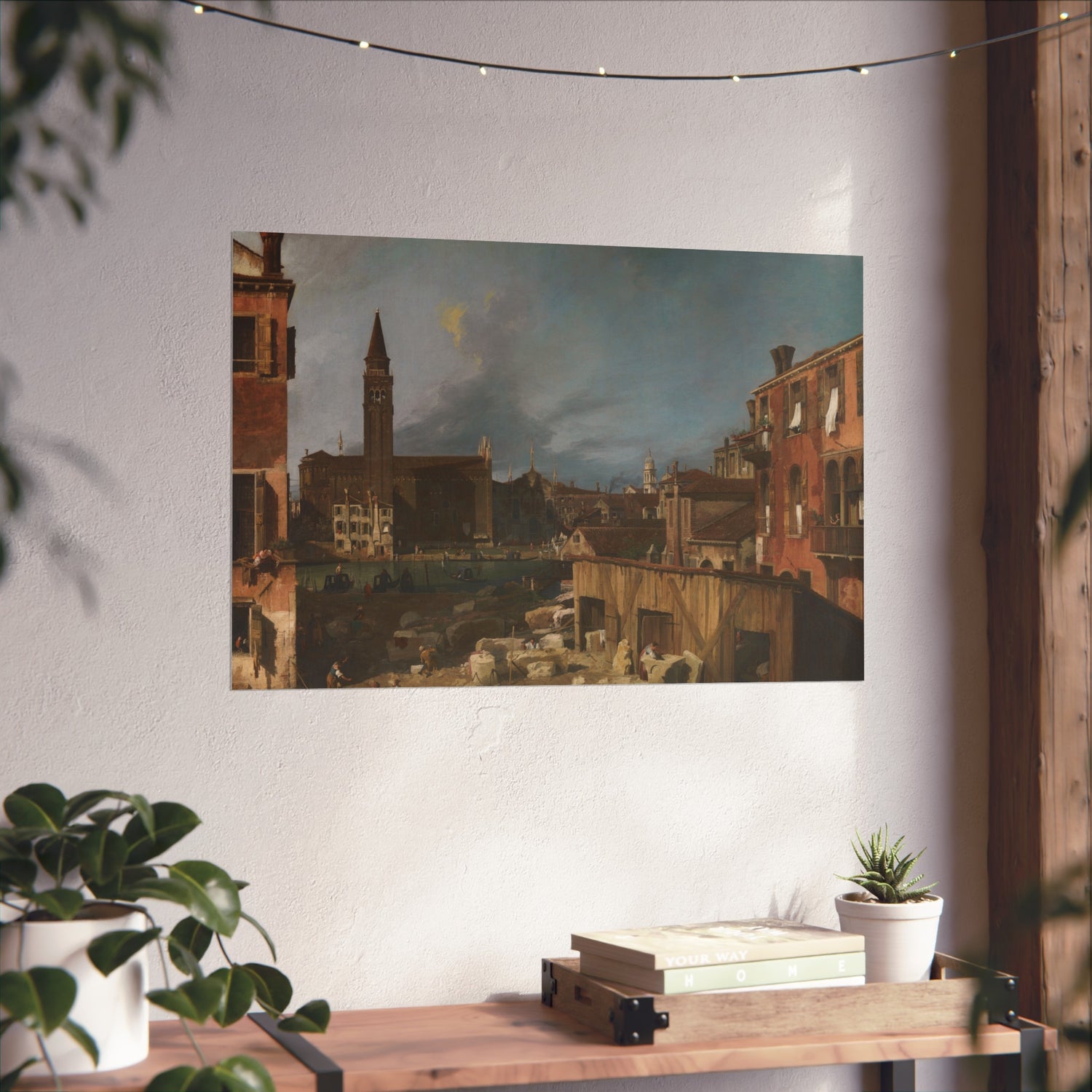 The Stonemason's Yard - Canaletto Fine Art Poster