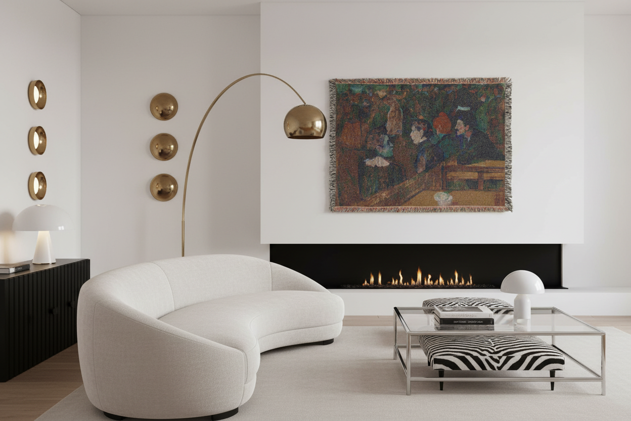 Moulin de la Galette - Henri de Toulouse-Lautrec Tapestry Blanket