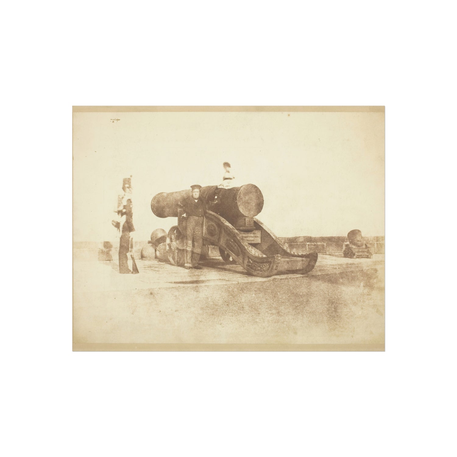 The Cannon 'Mons Meg' at Edinburgh Castle - David Octavius Hill Fine Art Poster