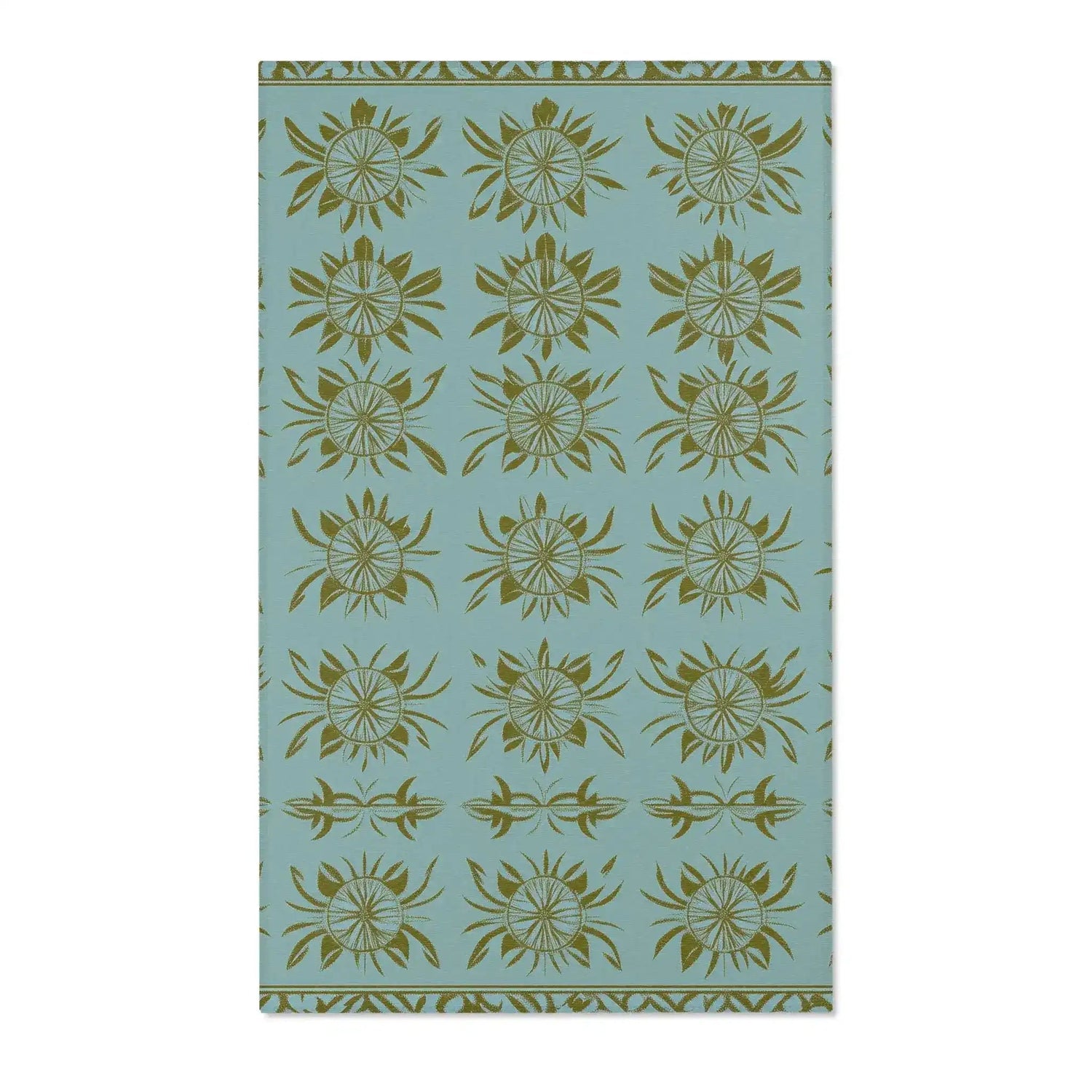 Sunburst Bloom – Geometric Floral Accent Rug