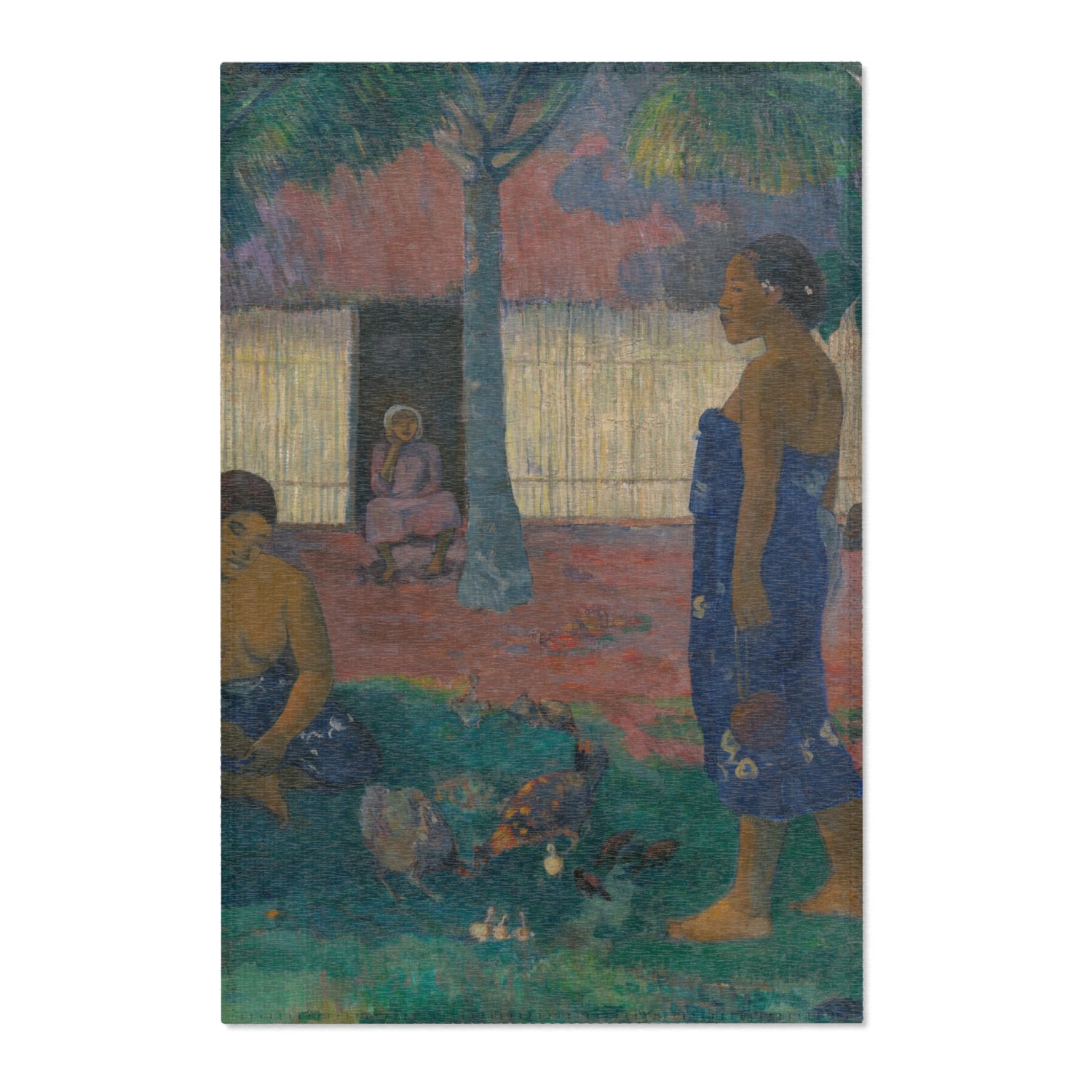 Why Are You Angry - Paul Gauguin Area Rug