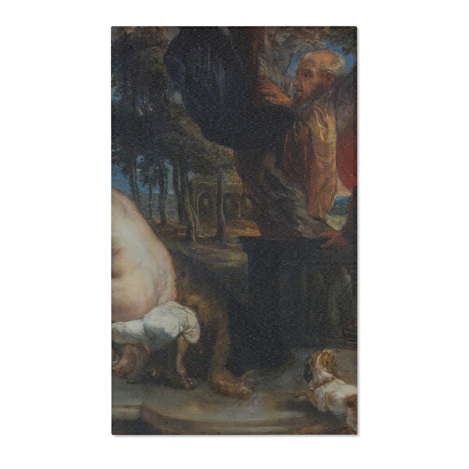 Susanna and the Elders - Peter Paul Rubens Area Rug