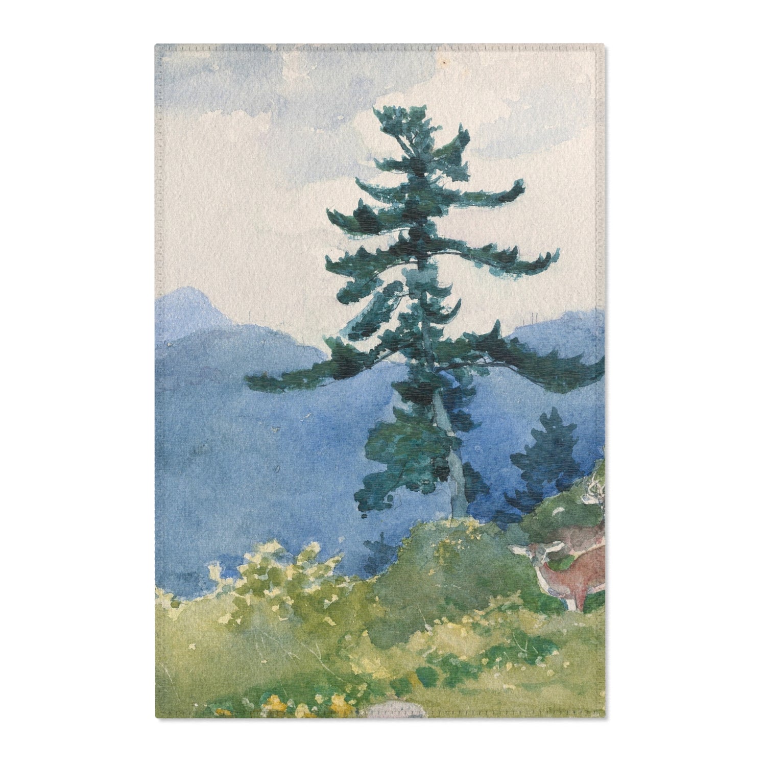 North Woods Club, Adirondacks - Winslow Homer Area Rug