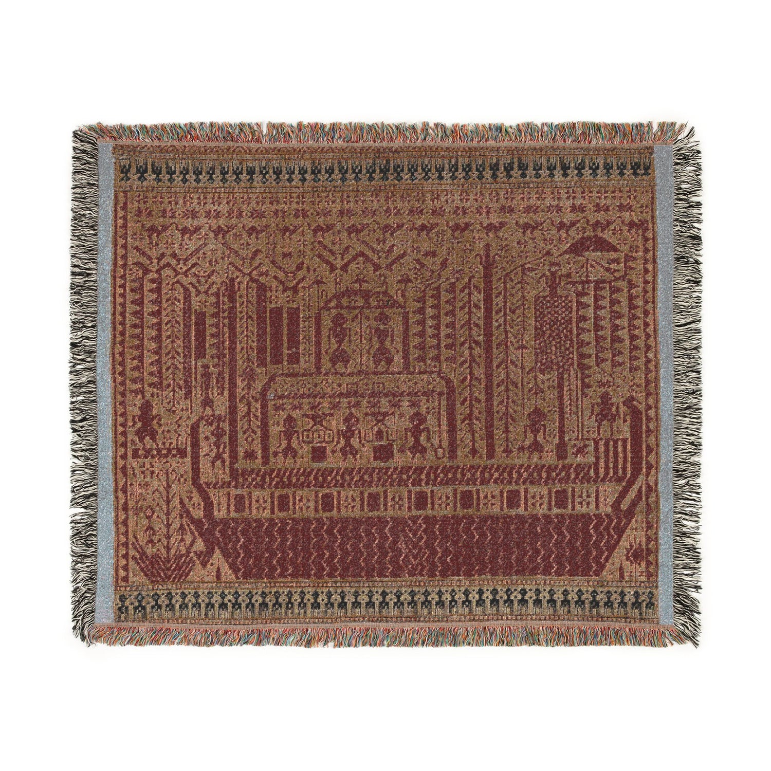 Tampan Pasisir (Ship Cloth) Woven Throw Blanket