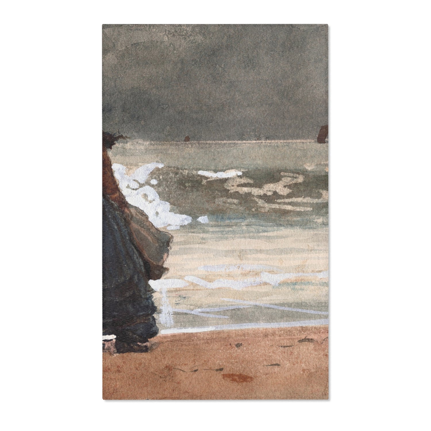 The Watcher, Tynemouth - Winslow Homer Area Rug