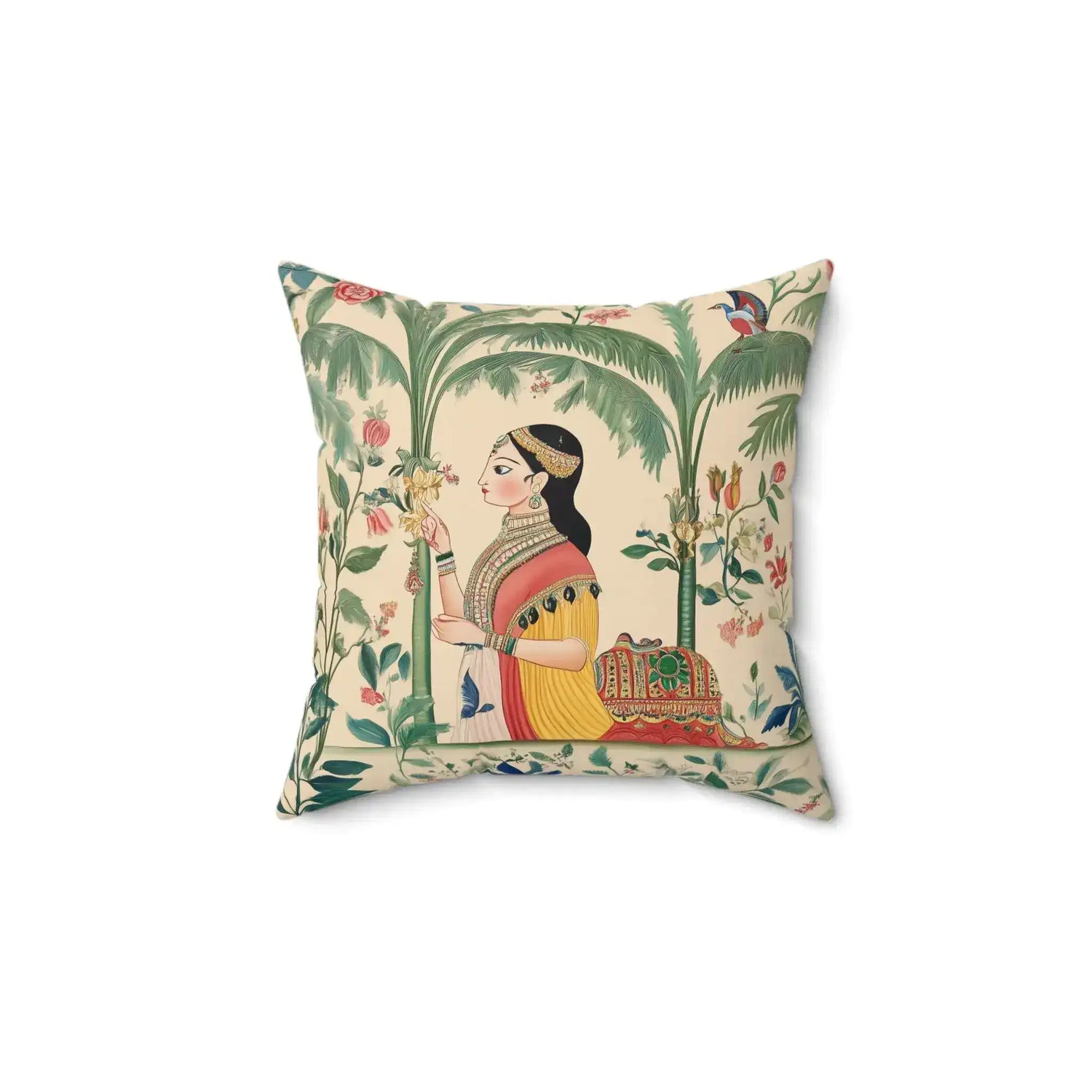 Royal Garden Muse Throw Pillow
