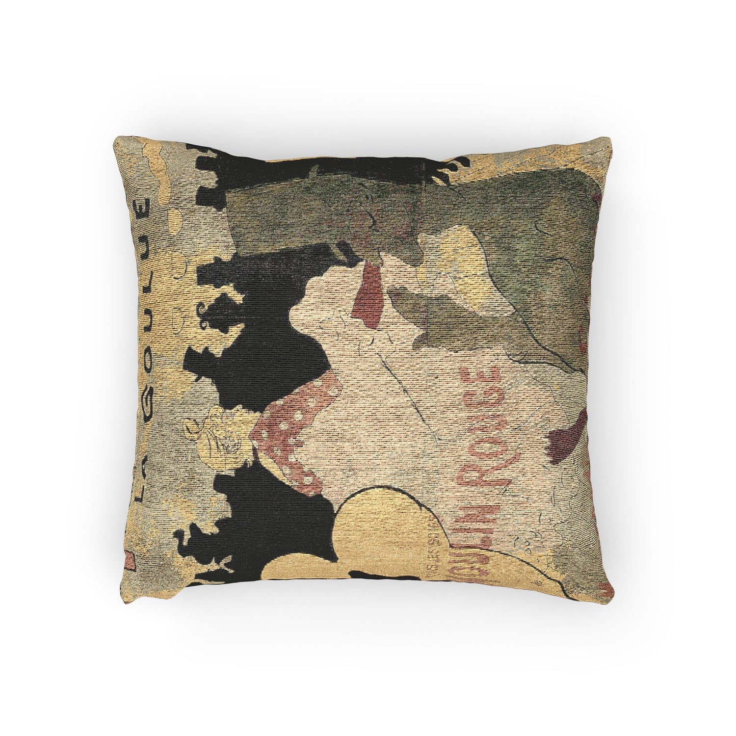 Moulin Rouge La Goulue - Henri de Toulouse-Lautrec Pillow