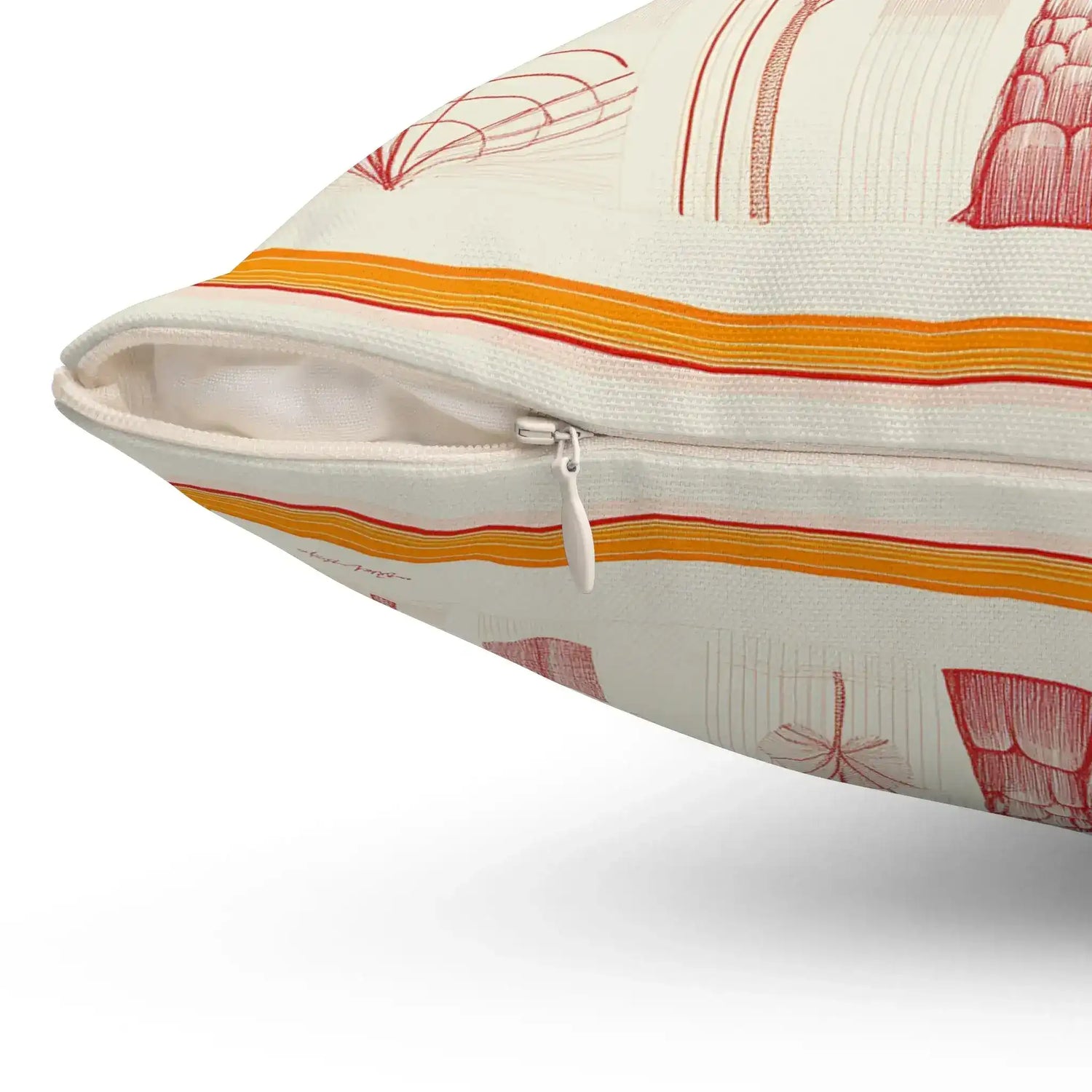 Sunburst Palm Botanical Throw Pillow