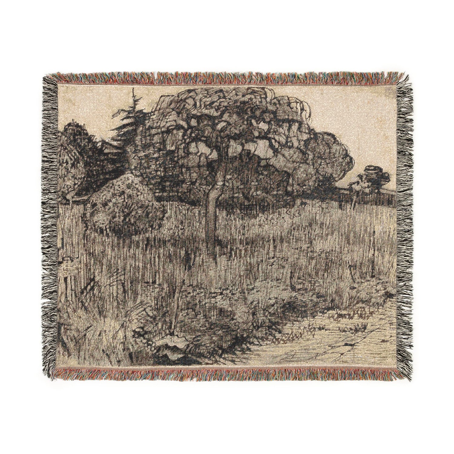Weeping Tree - Vincent van Gogh Tapestry Blanket