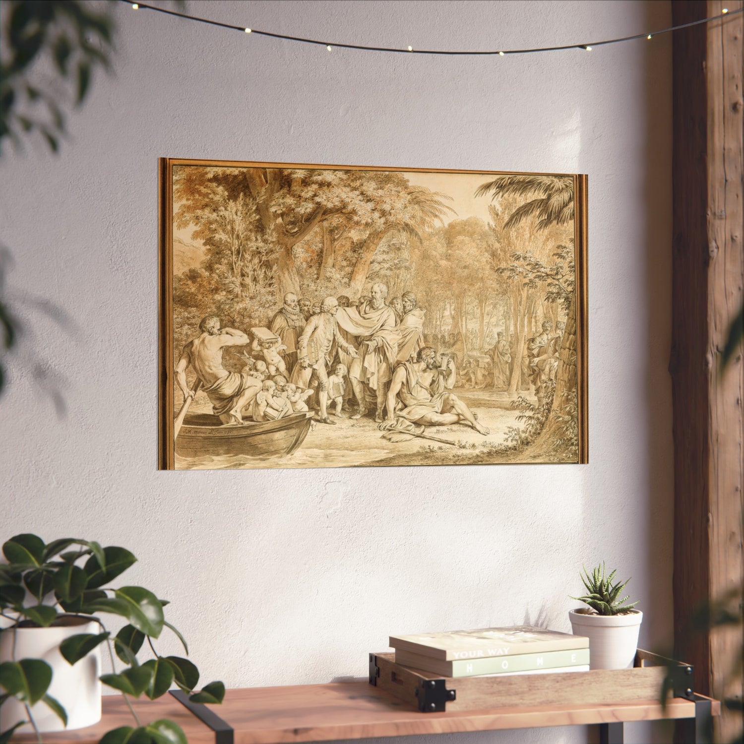 Arrival of Rousseau to the Champs-Élysées - Jean Michel Moreau Fine Art Poster