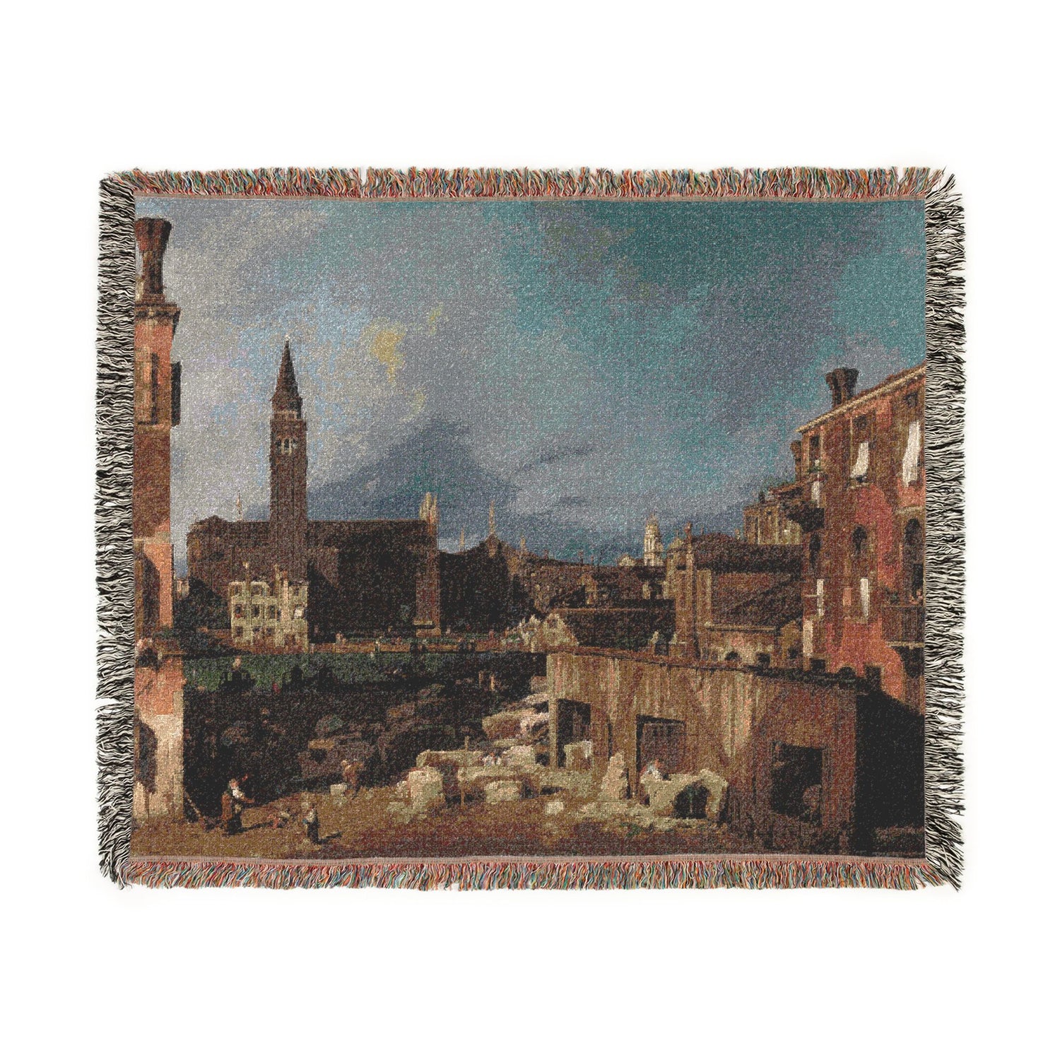 The Stonemason's Yard - Canaletto Tapestry Blanket