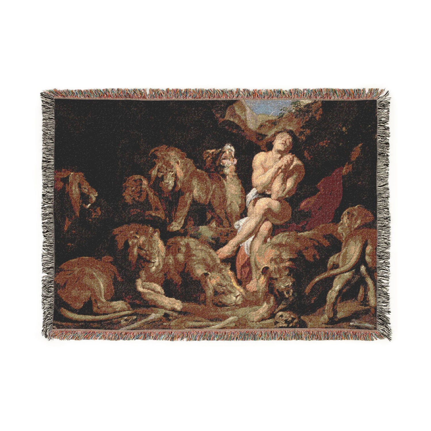 Daniel in the Lions' Den - Peter Paul Rubens Tapestry Blanket