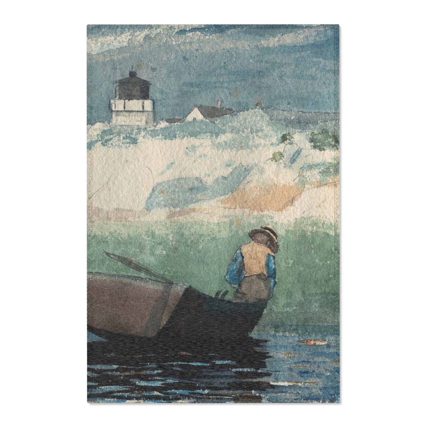 Boy in Boat, Gloucester - Winslow Homer Area Rug