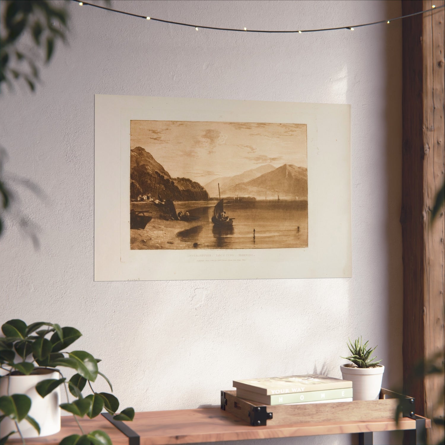 Inverary Pier Loch Fyne, Morning - Joseph Mallord William Turner Fine Art Poster