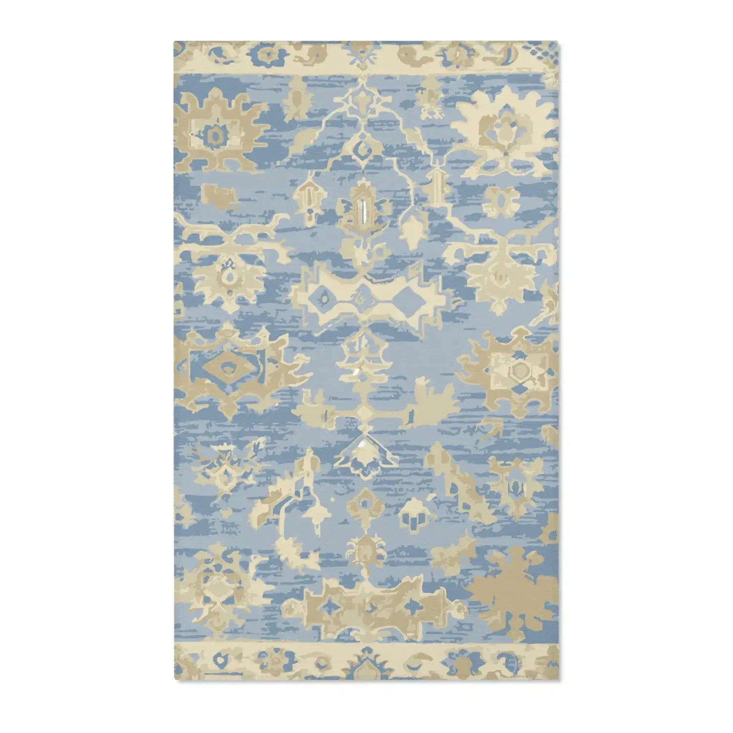 Sandy Shores & Sky Vibes Accent Rug