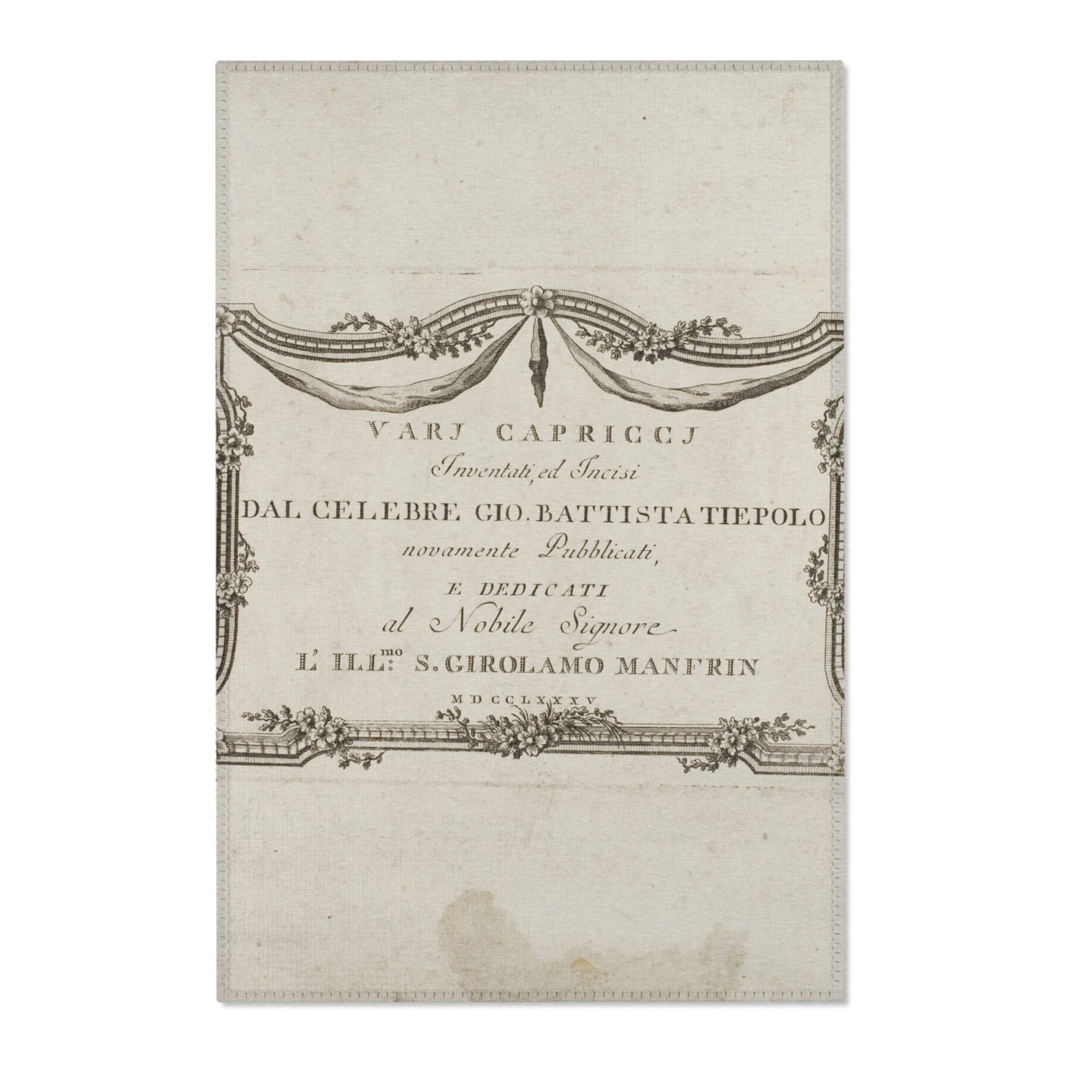 Frontispiece - Giovanni Battista Tiepolo Area Rug
