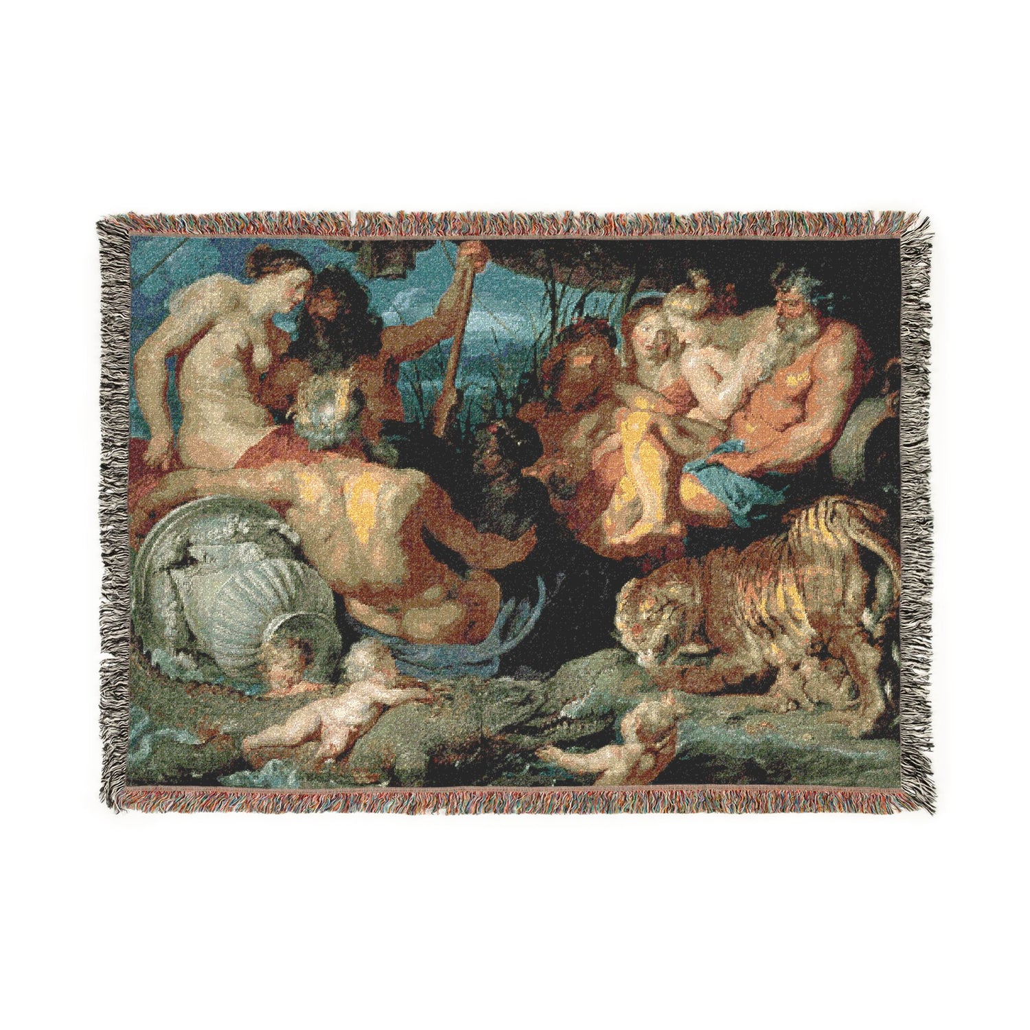 The Four Continents - Peter Paul Rubens Tapestry Blanket